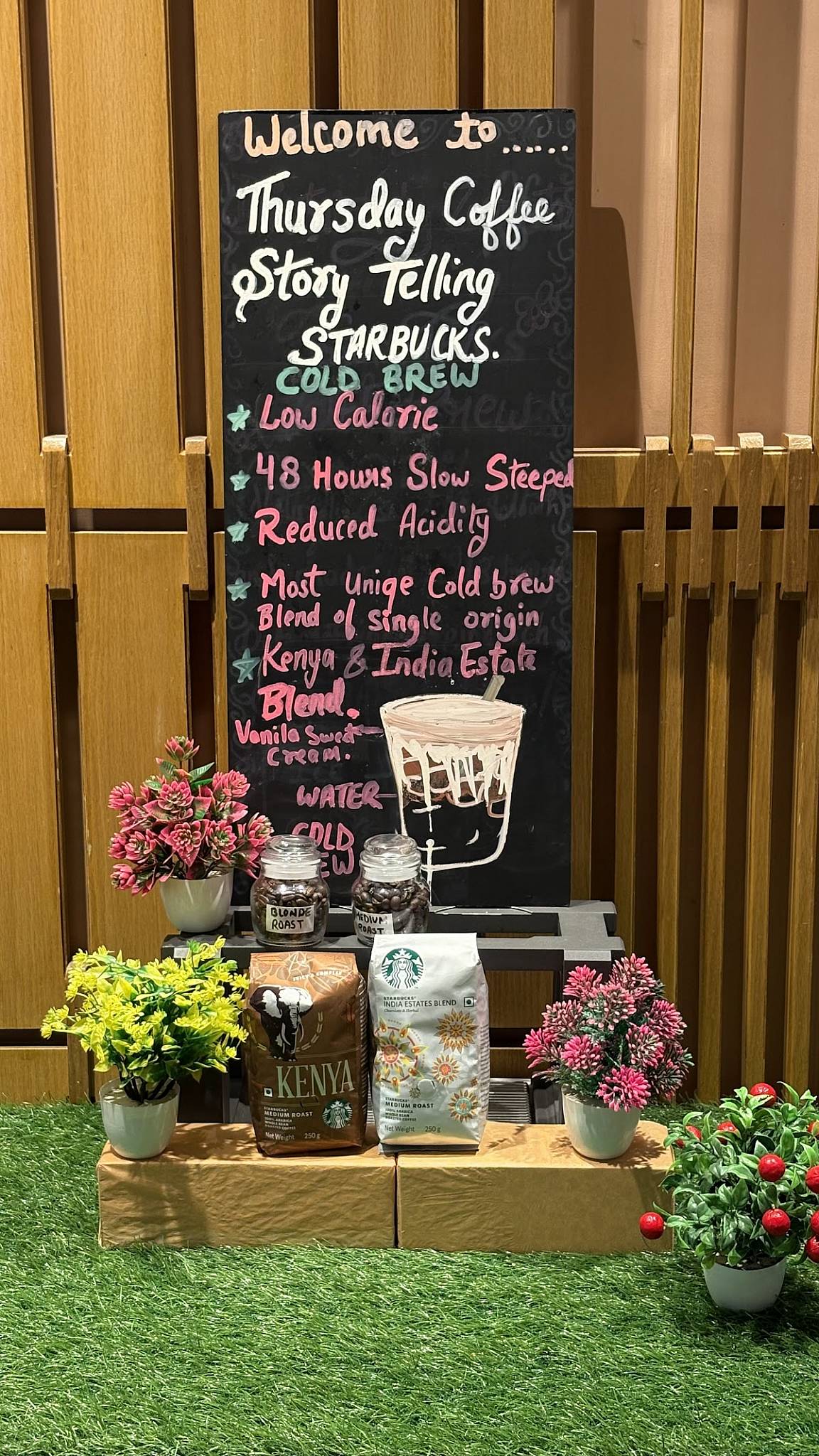 Starbucks menu