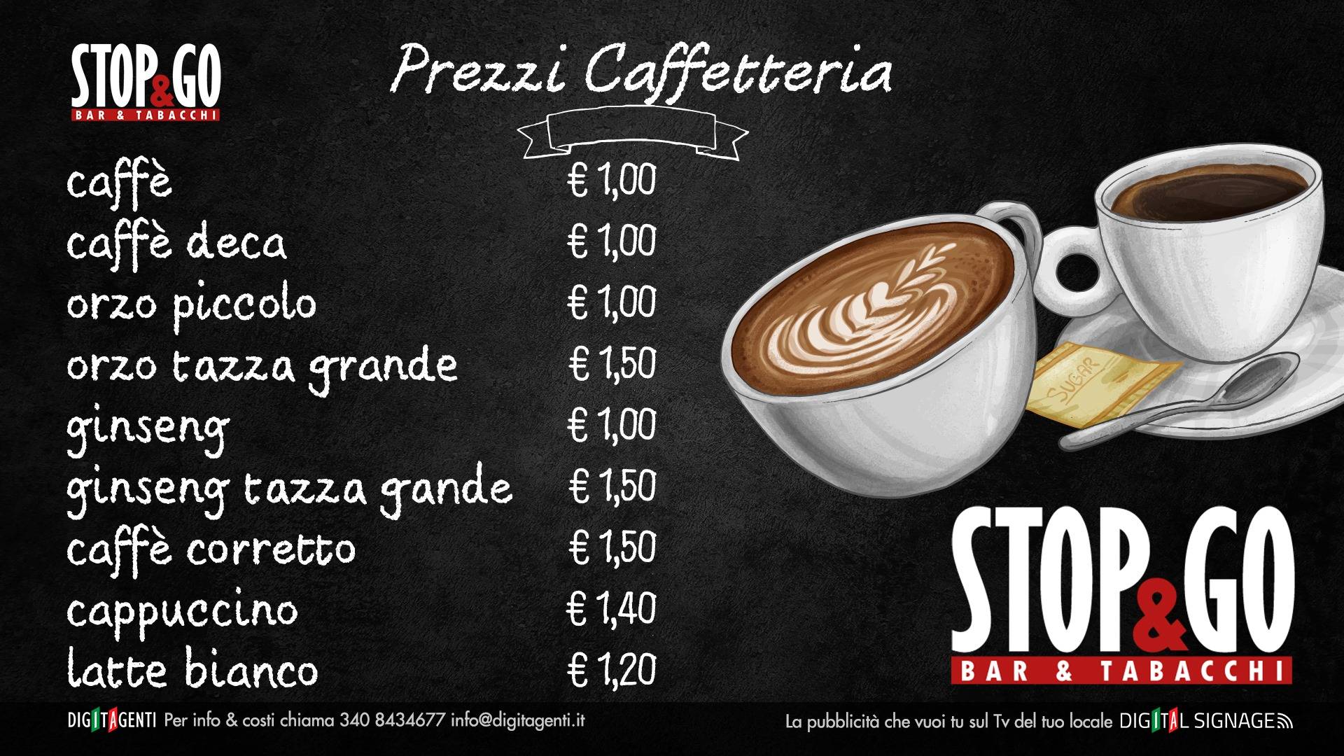 Menu di Stop&Go Bar 