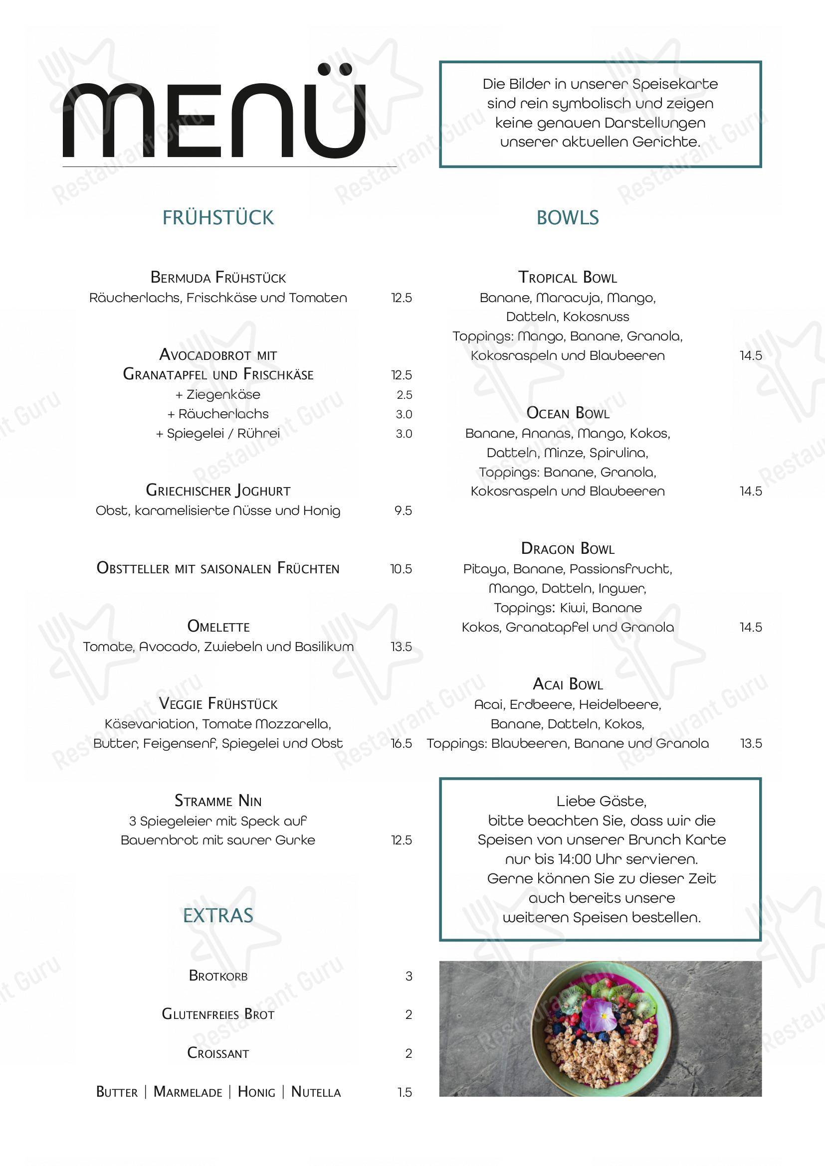 Menu pour Strandhouse Starnberg dans Starnberg