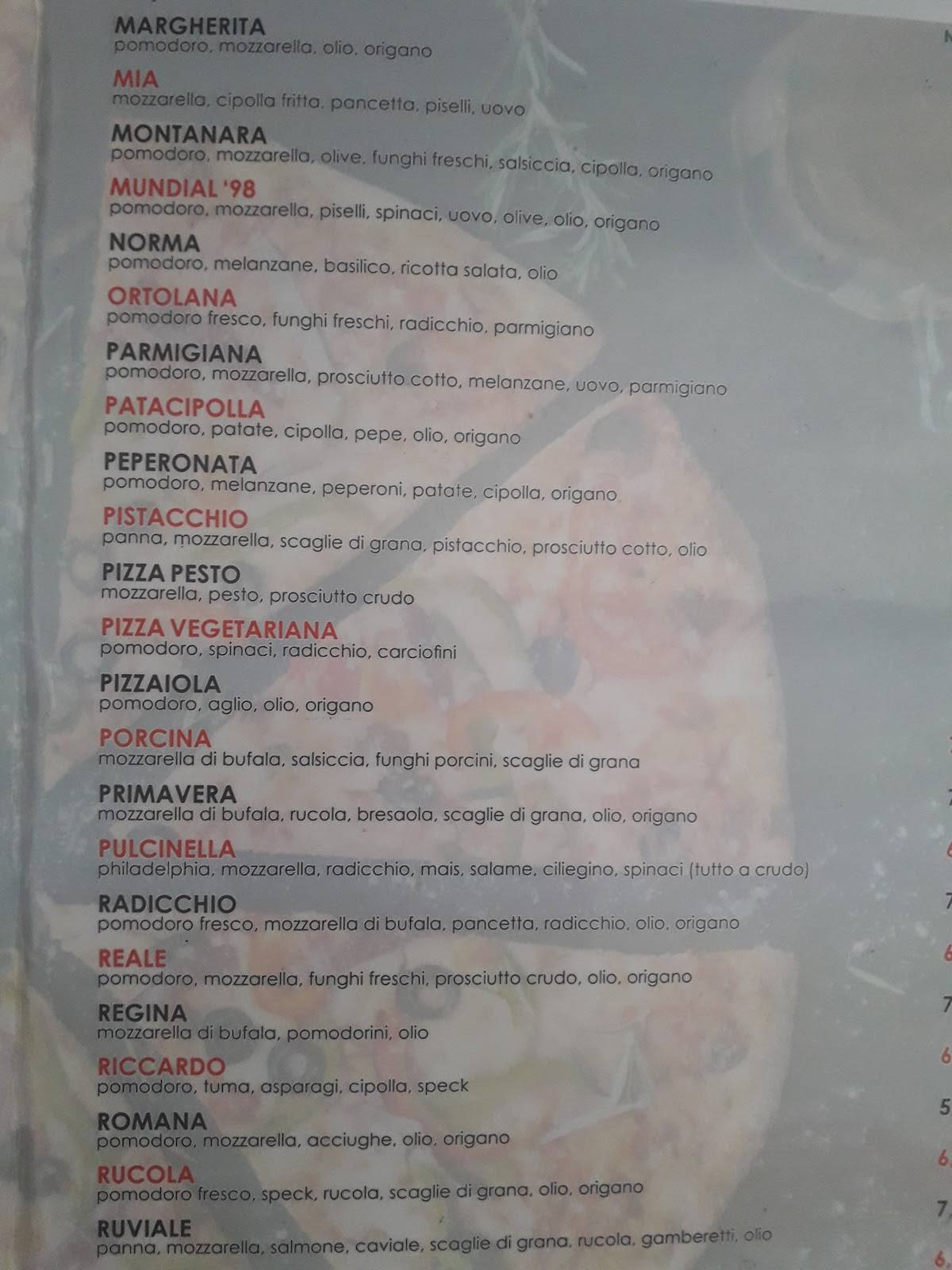 Menu di Strapizzami 