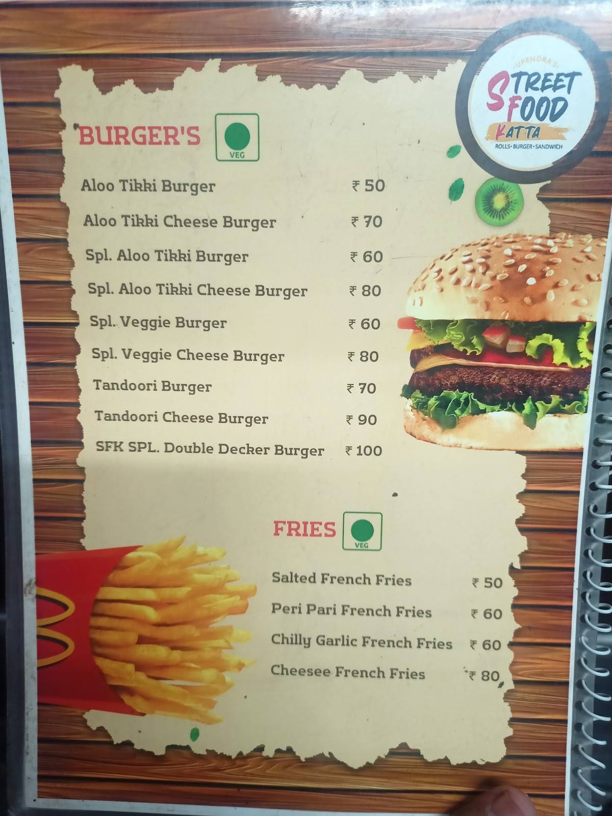 Street Food Katta menu