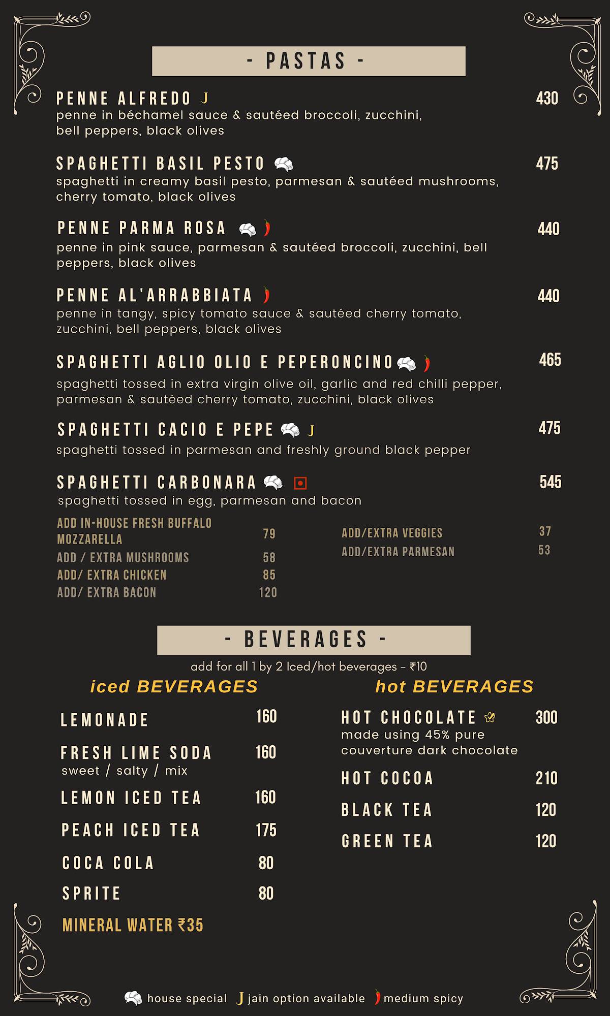 SuBakes - Wood Fired Pizzeria menu