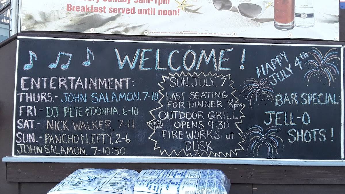 Menu at Sunset Harbor Bar and Grille, Fairport Harbor