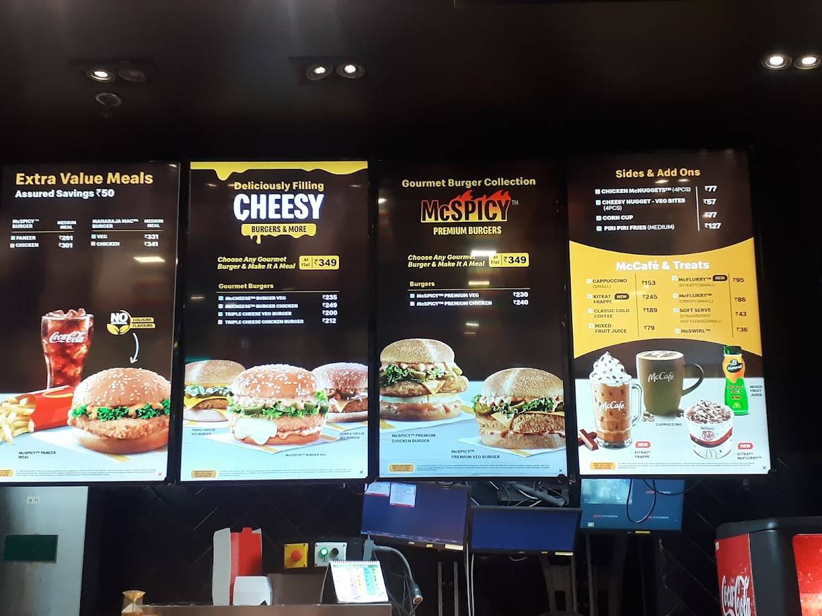 Menu at Mc Donald's, Surat, 24