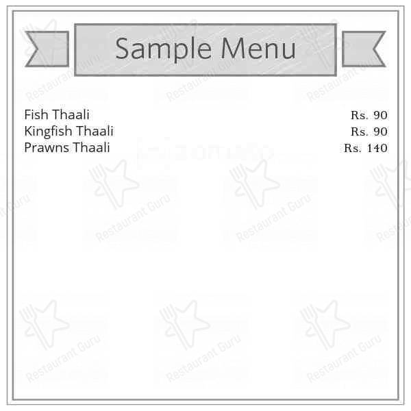 Surya Bar & Restaurant menu