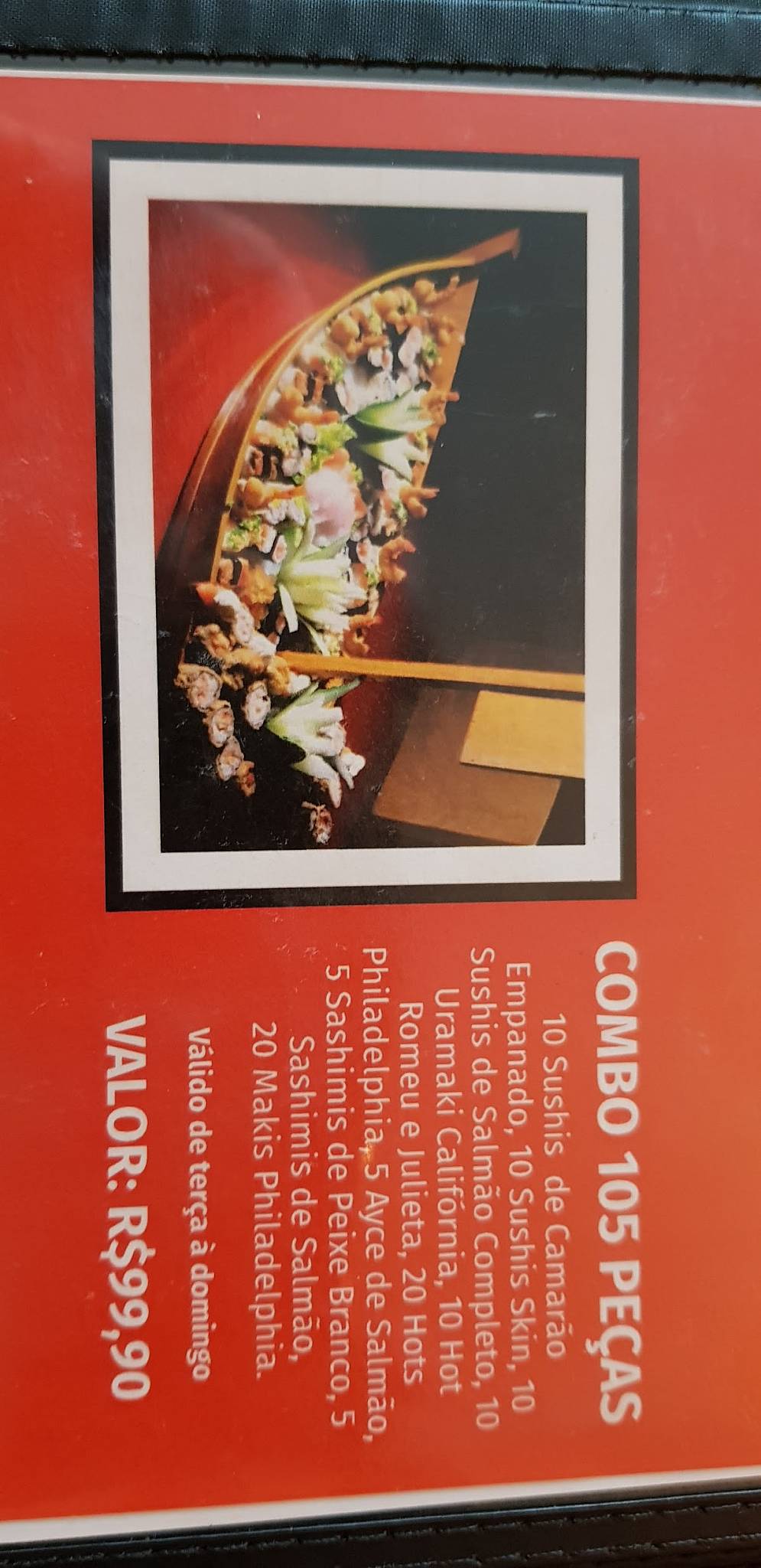 Sushi Higaware cardápio