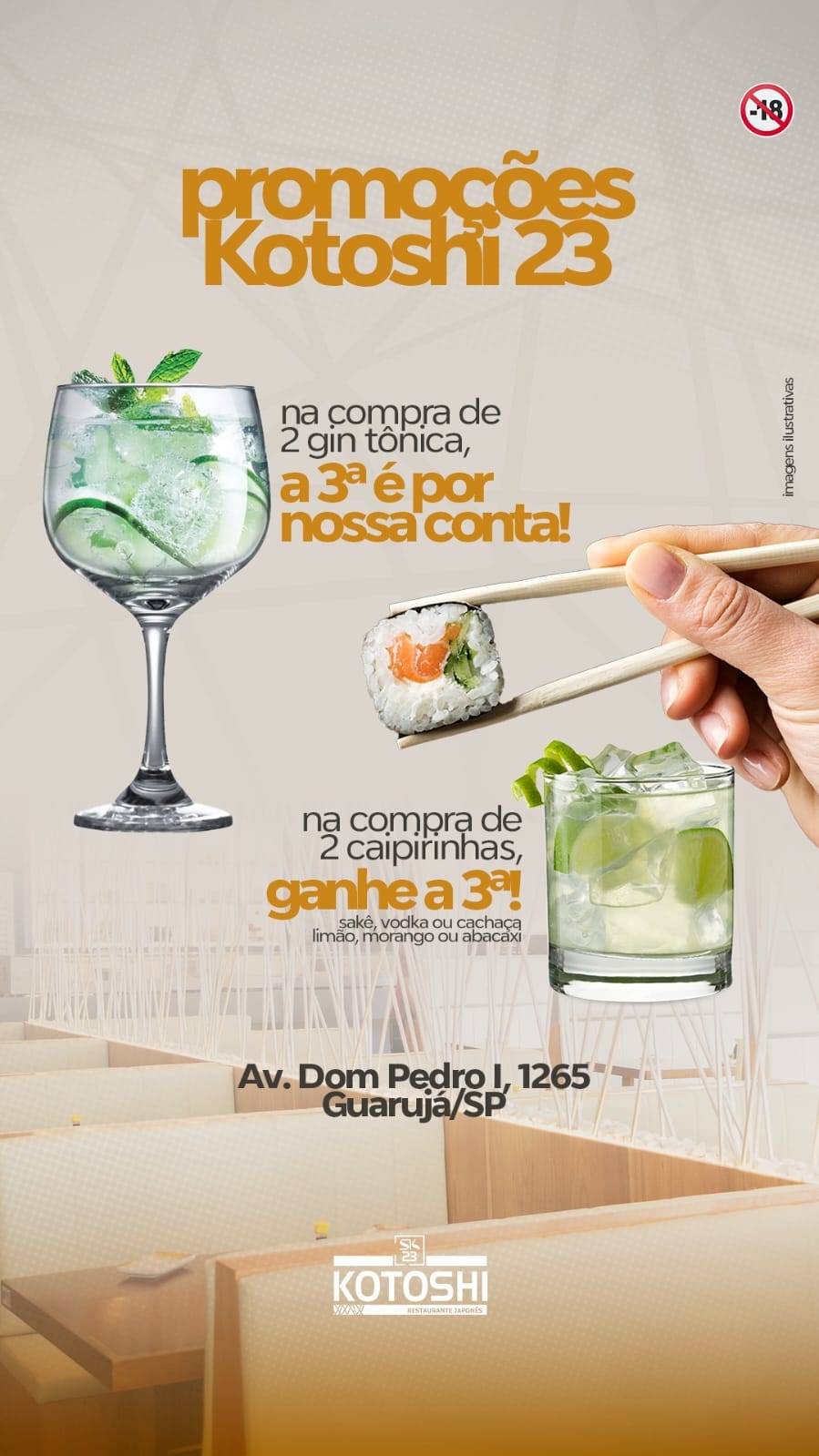 Sushi Kotoshi 23 Comida Japonesa Guarujá cardápio