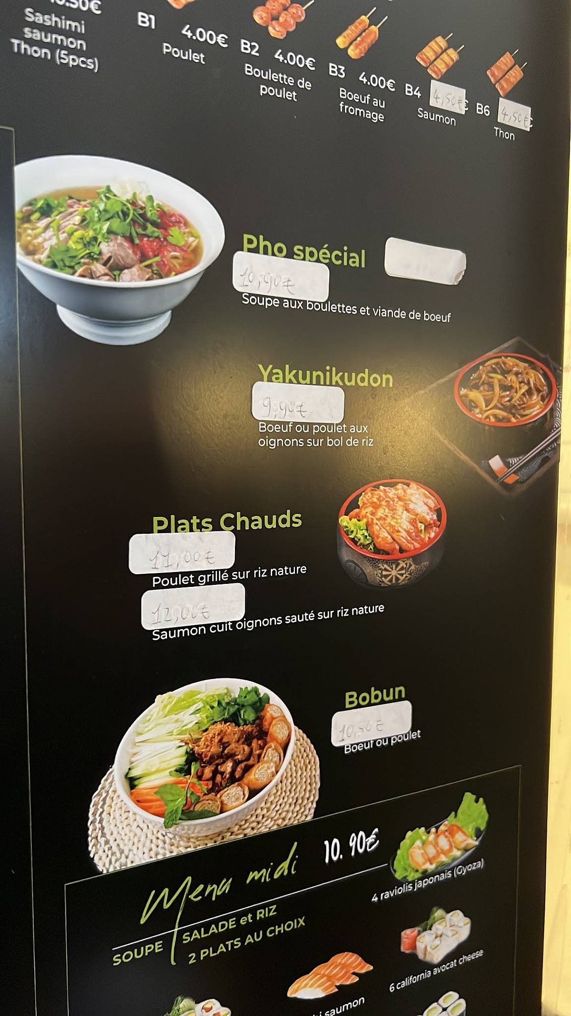 Menu de Sushi Mod