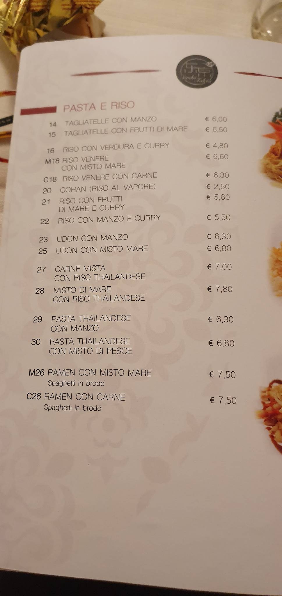 Menu di Ristorante Sushi Tokio 