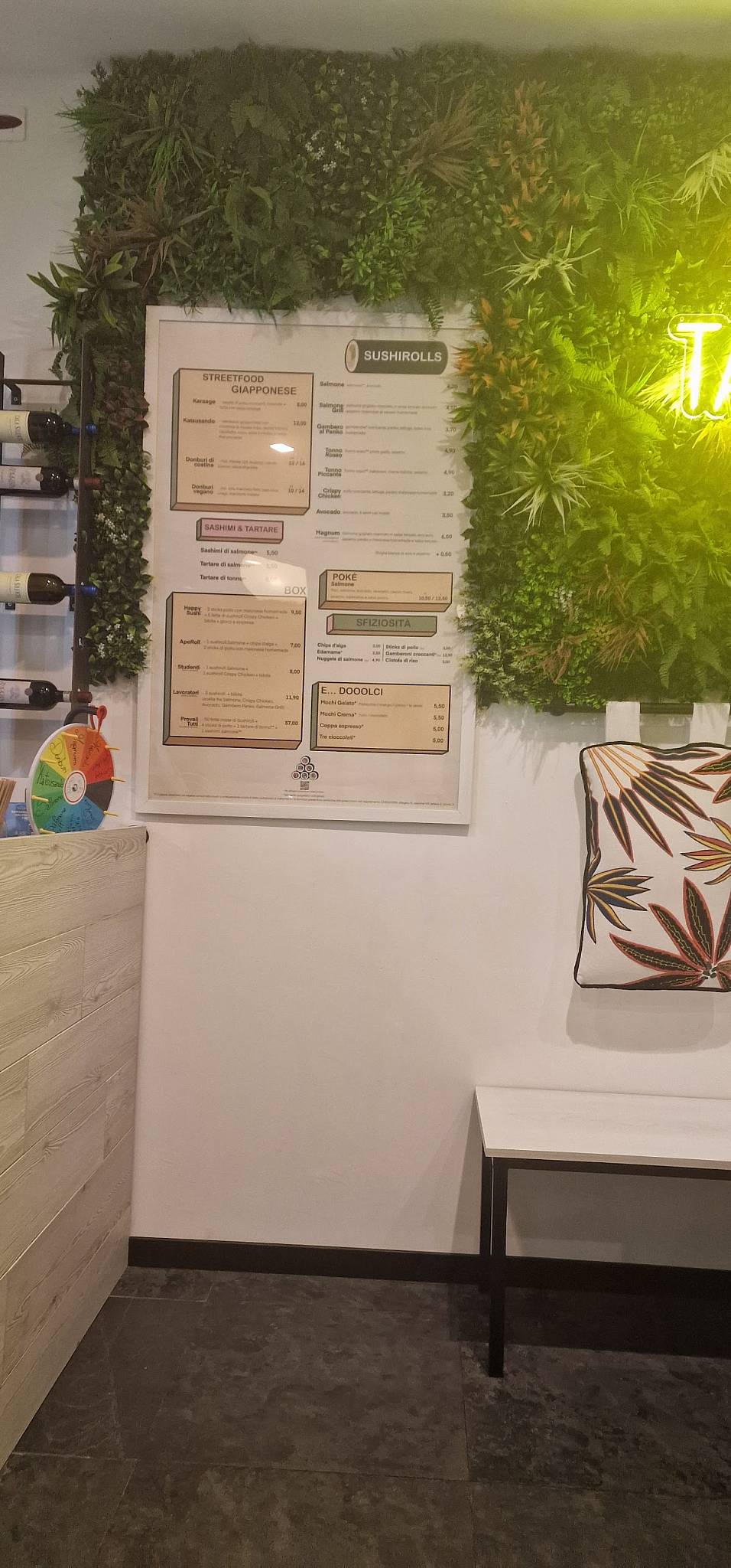 Menu di SushiRoll 