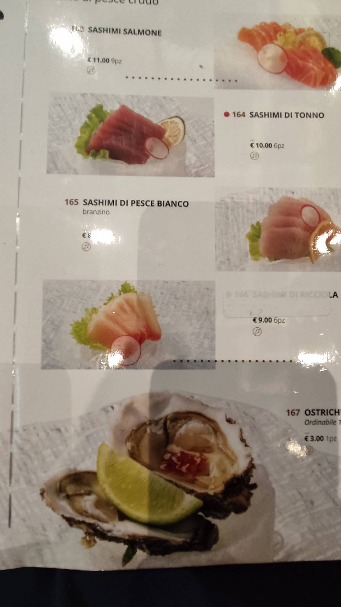 Menu di SushiTO 