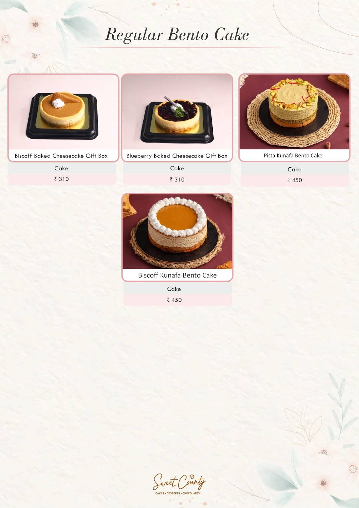 Sweet County Dombivli menu