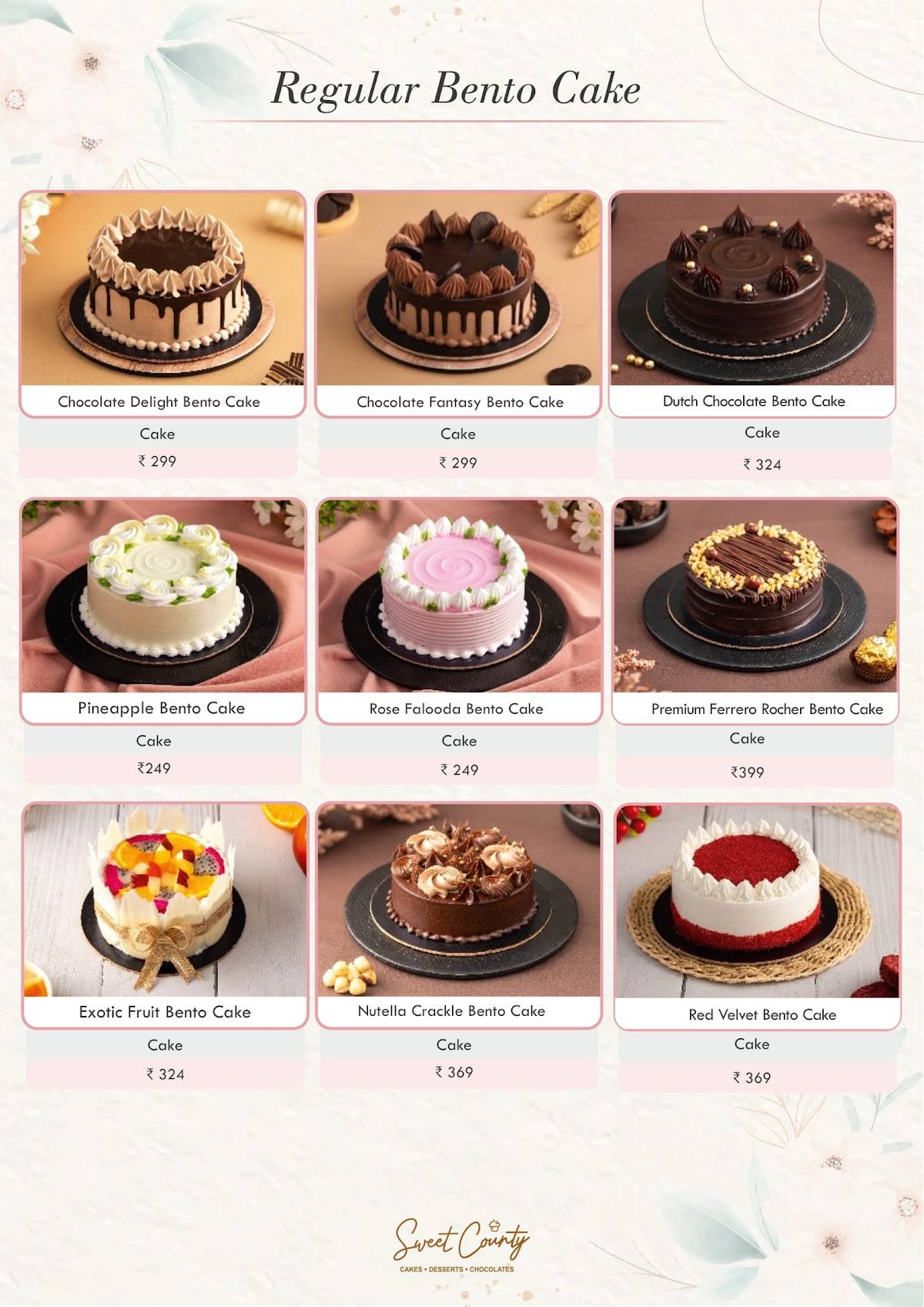 Sweet County Dombivli menu