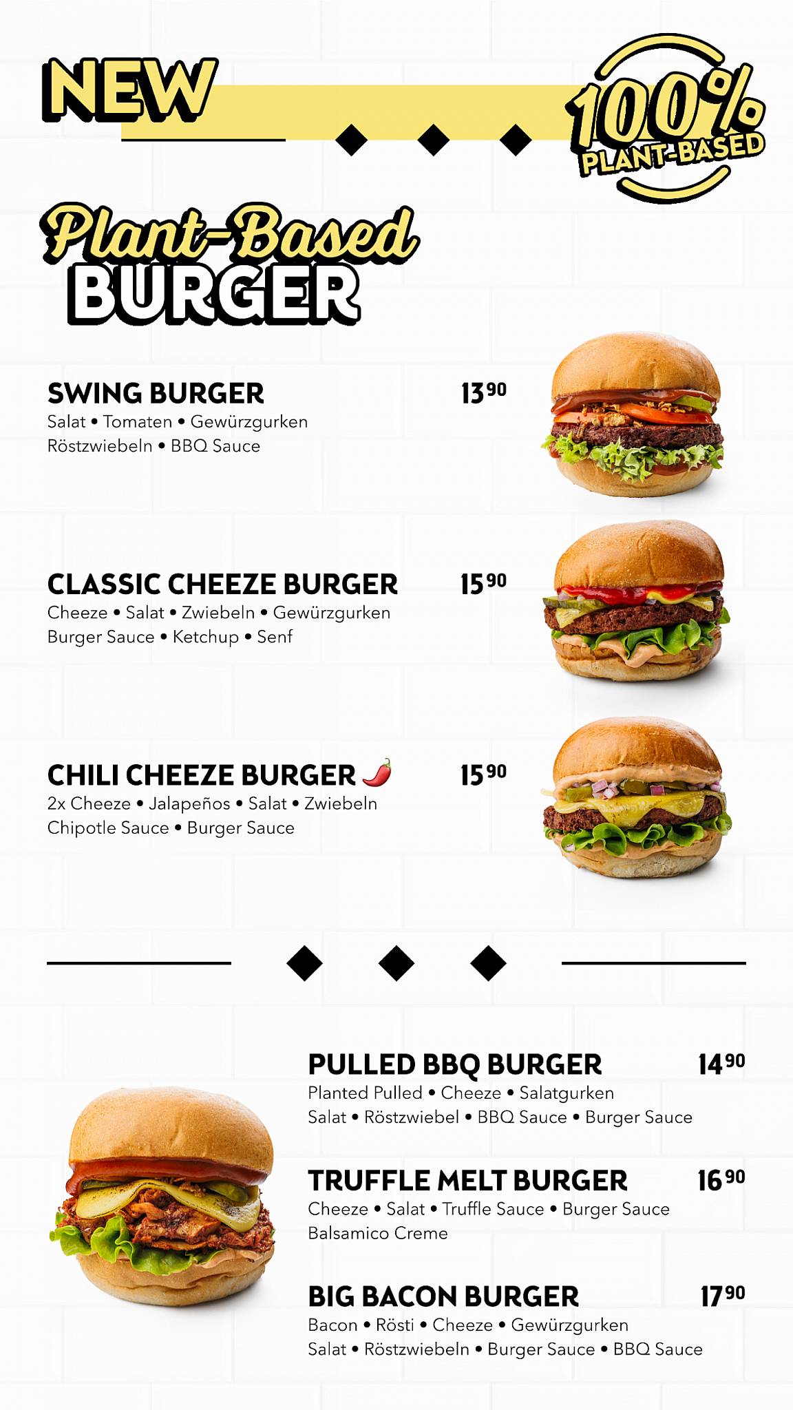 Menu di Swing Kitchen 
