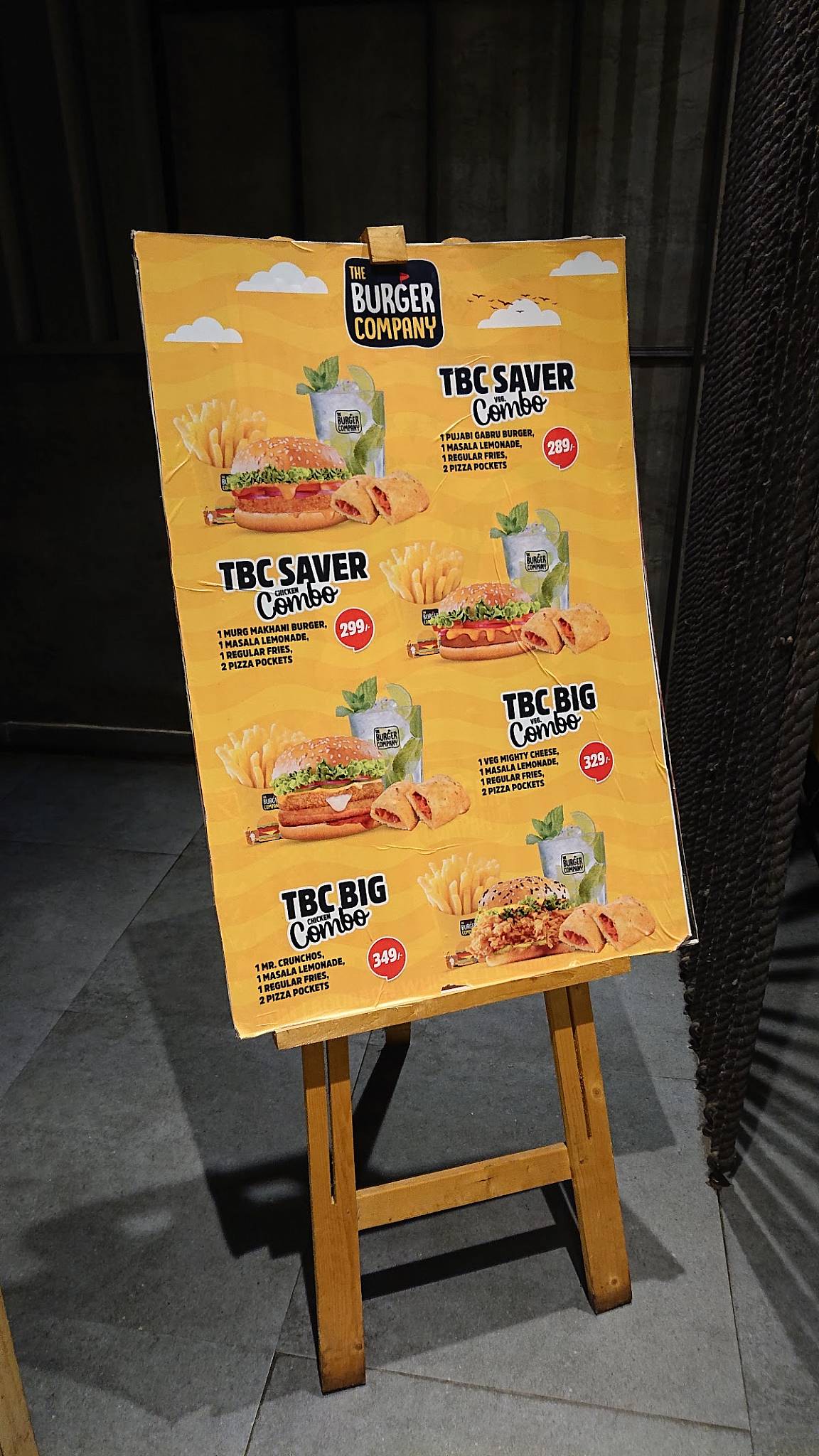 THE BURGER COMPANY menu