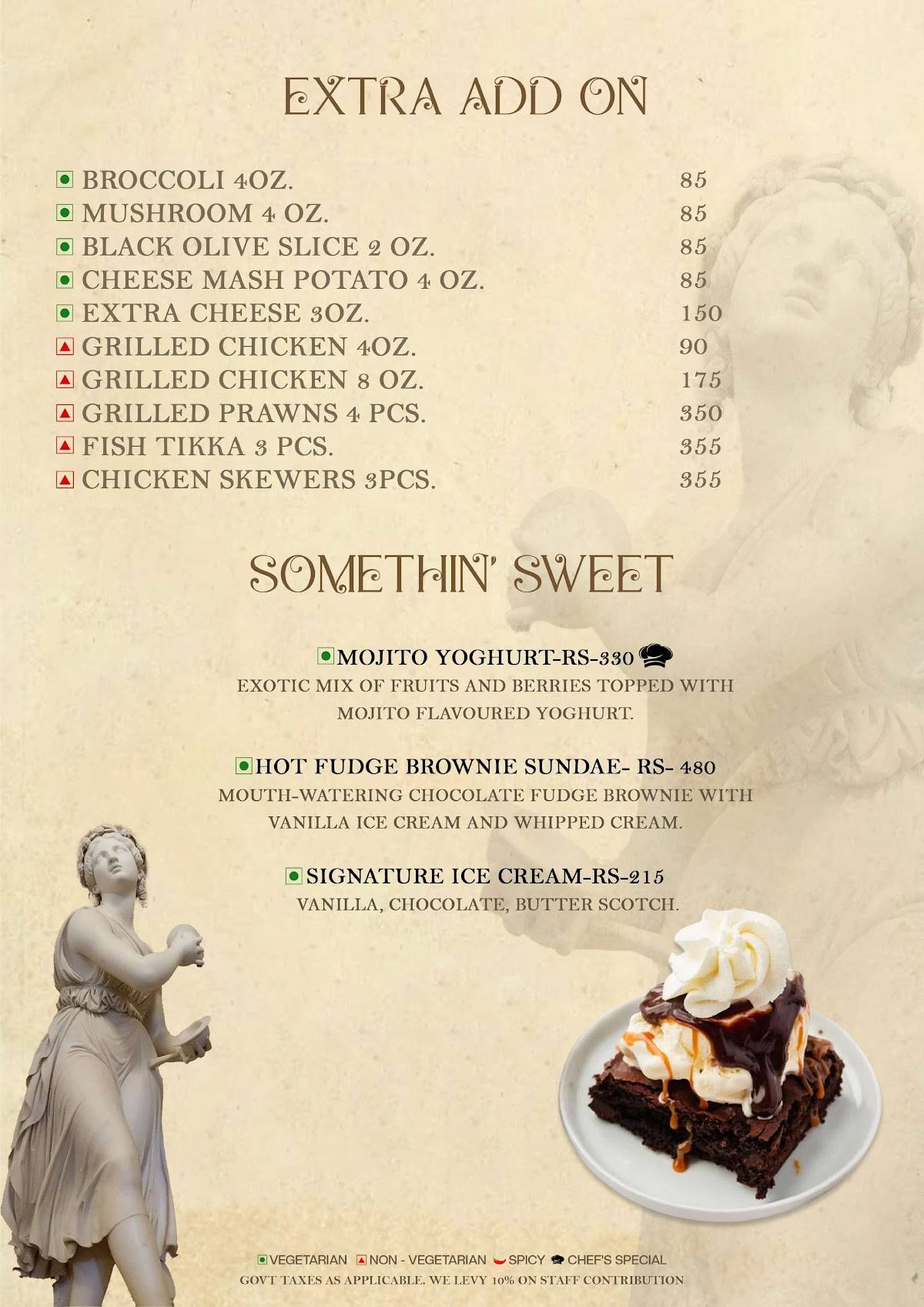 TOY BOY menu