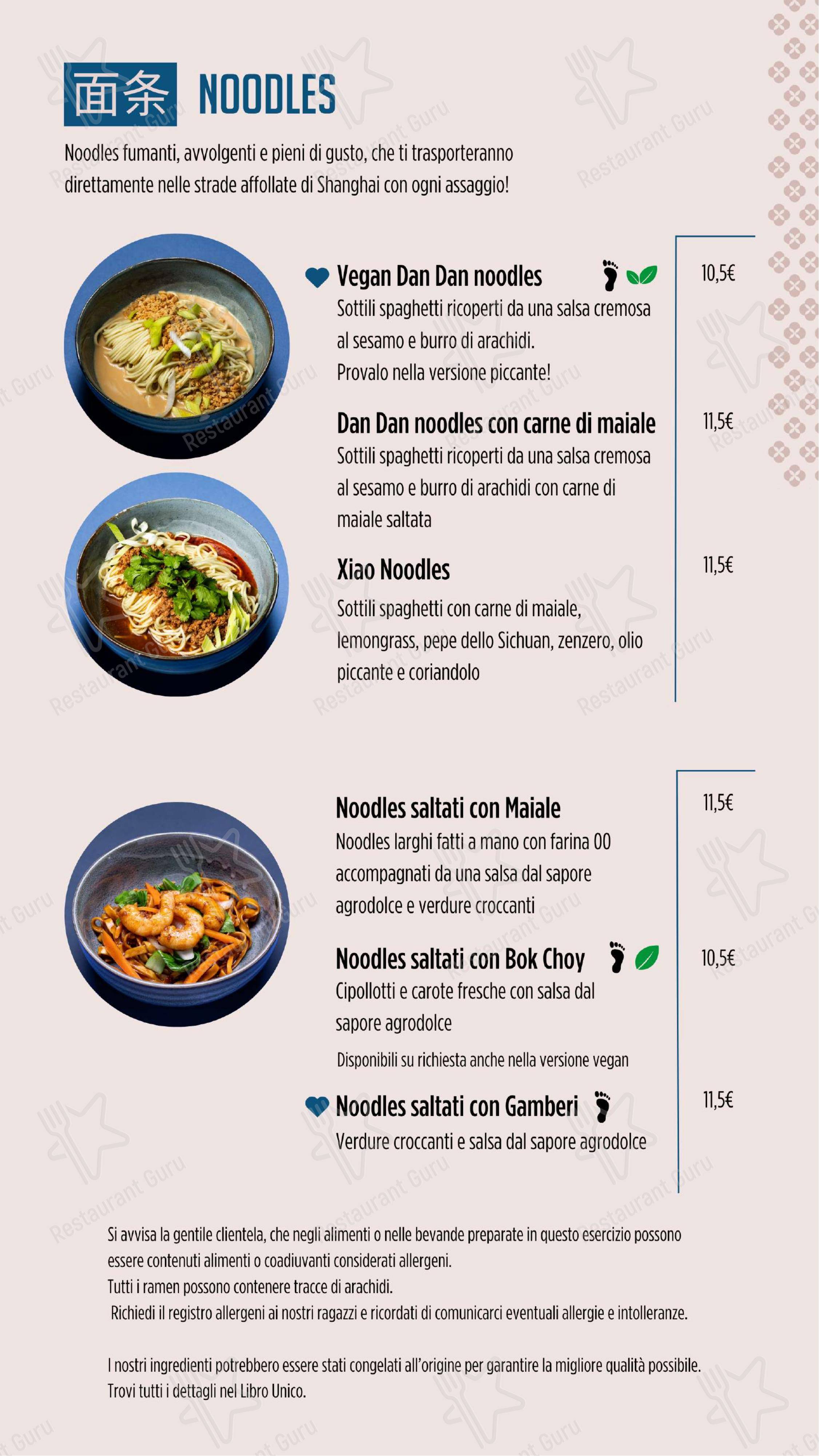 TUTTOFABRODO - SanSa in Torino - Menu