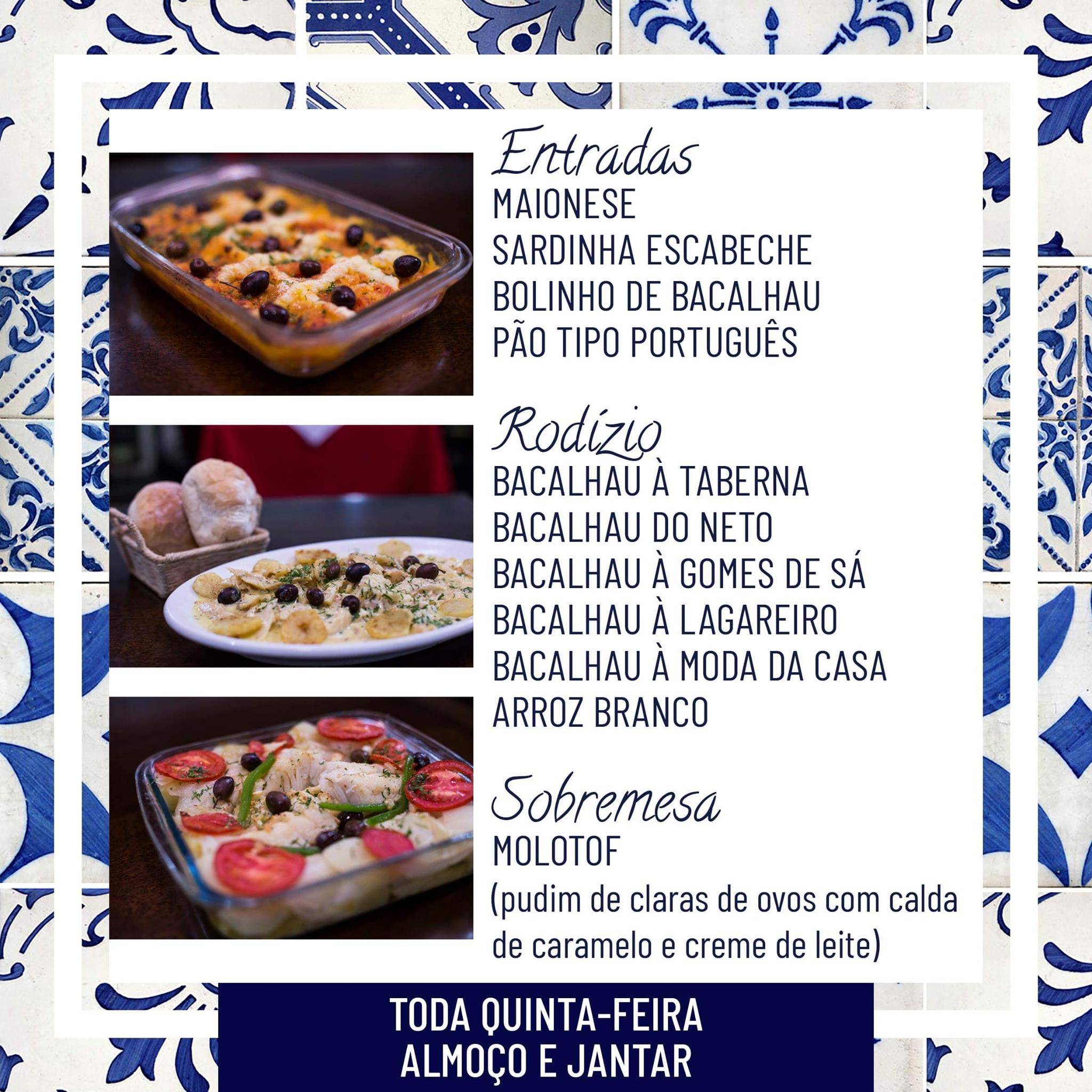 Taberna Portuguesa cardápio