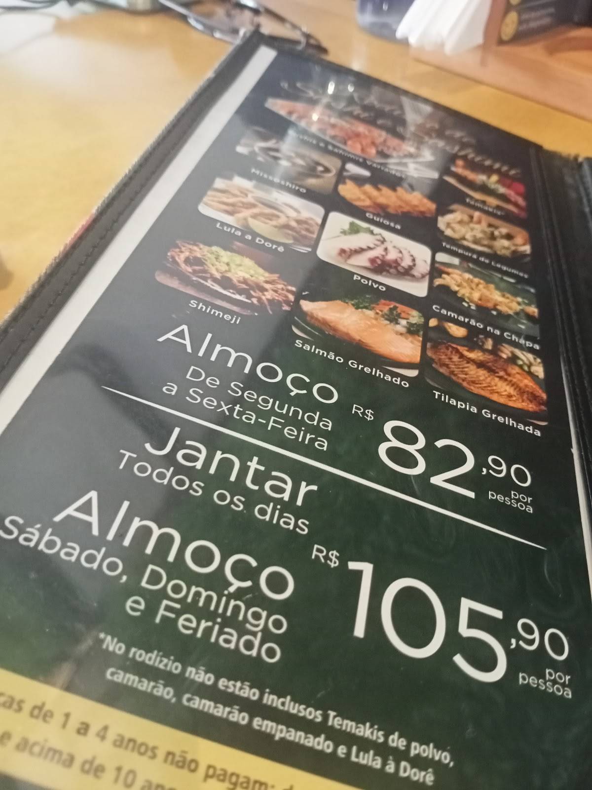 Tadashi Sushi Maceió cardápio