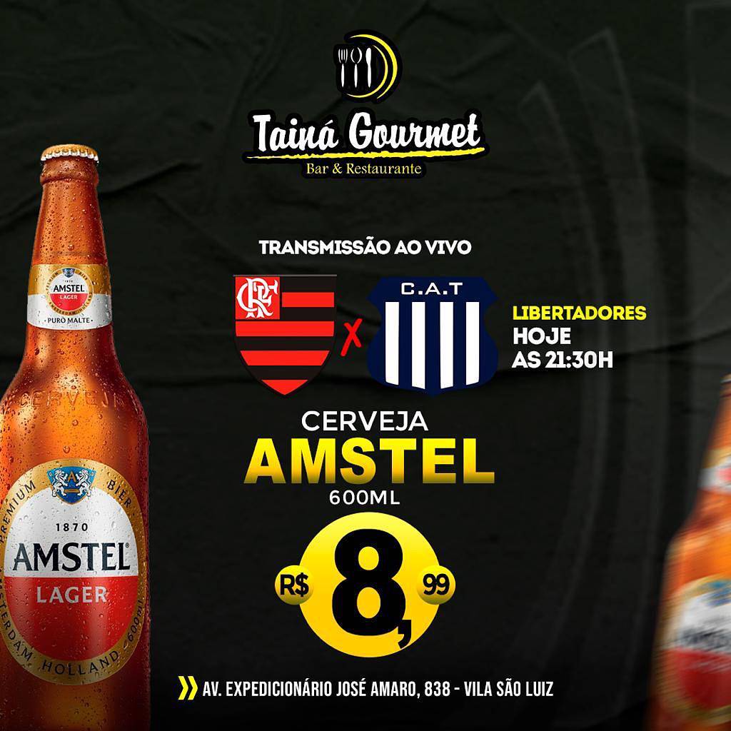 Tainá Gourmet cardápio