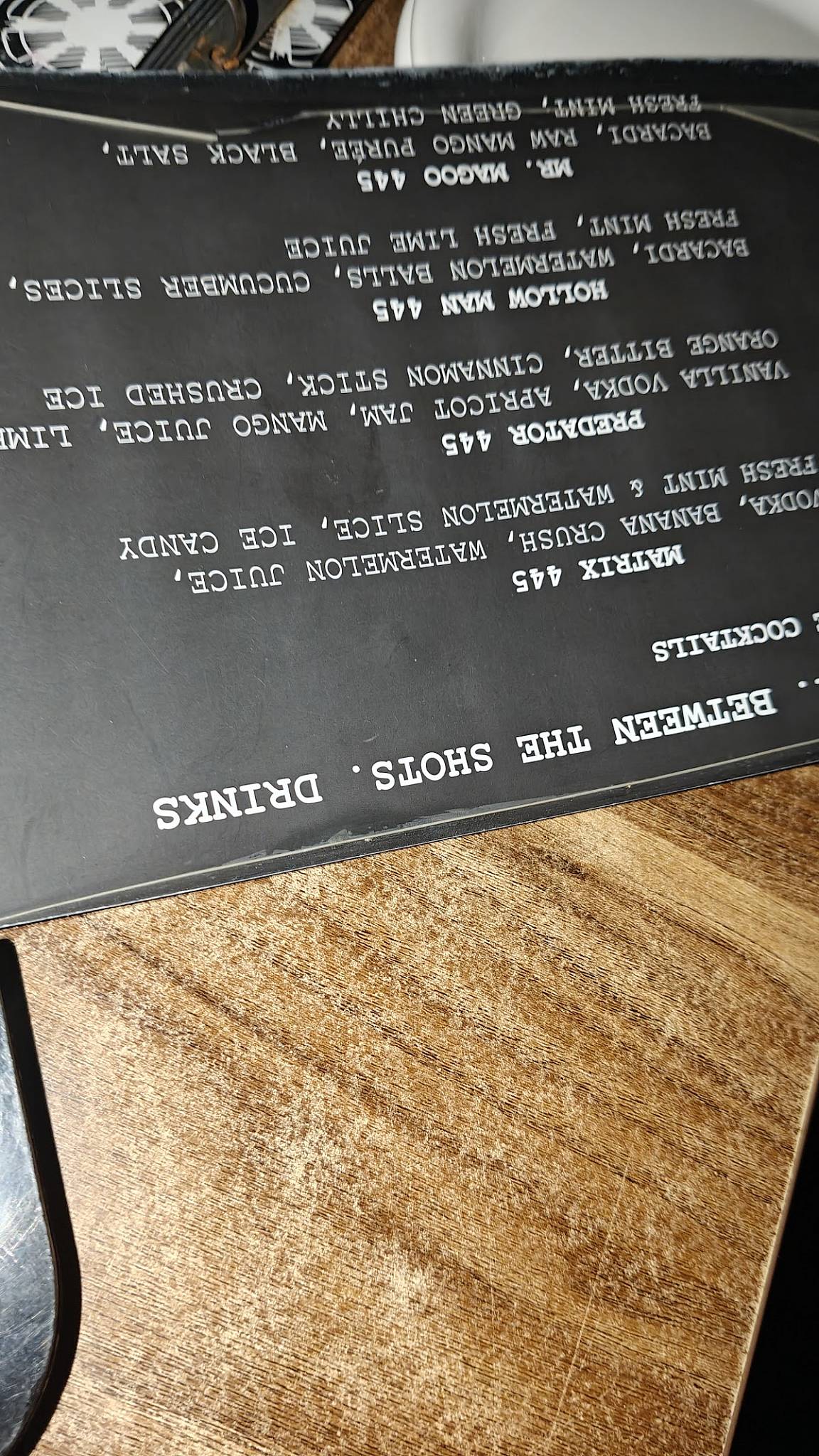 Take 2 Between The Shots menu