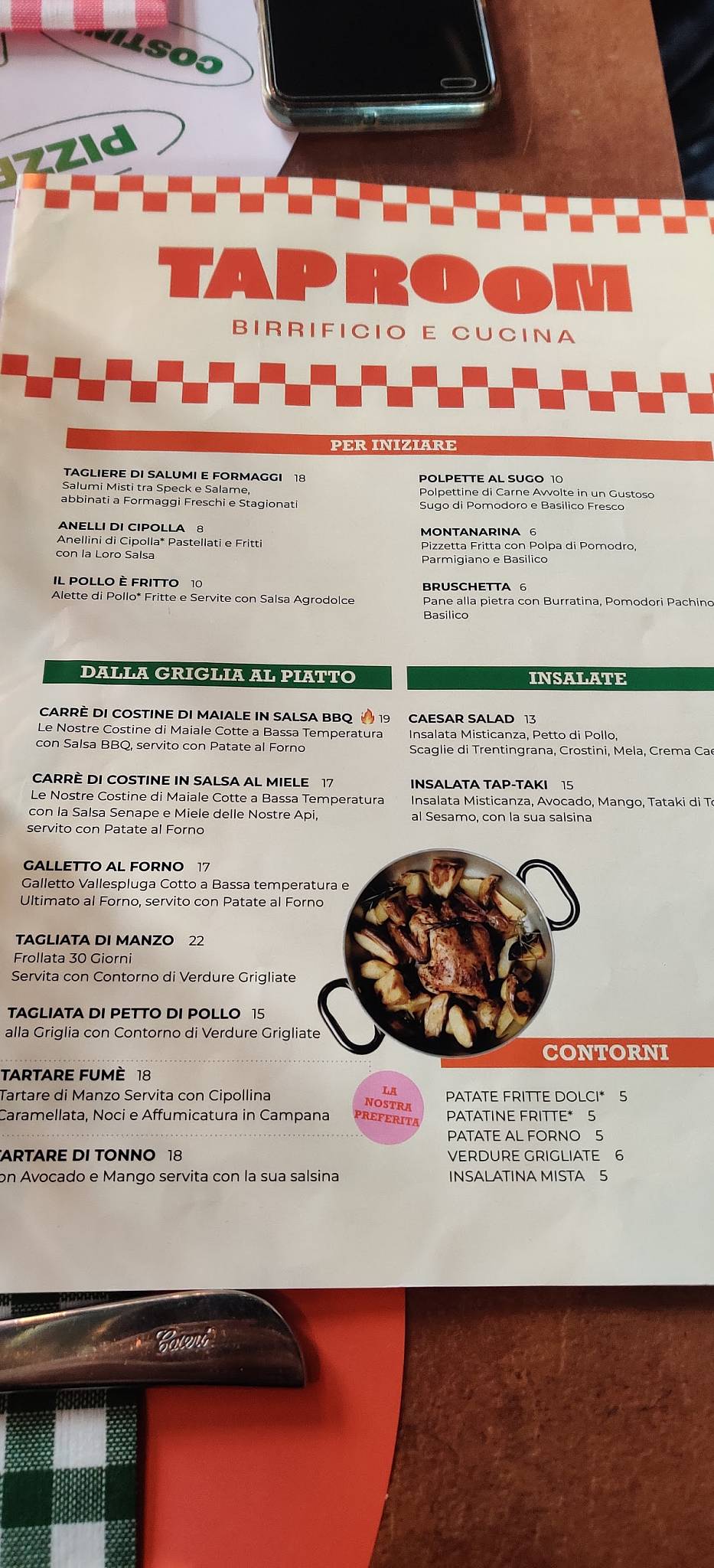 Menu di Taproom Riva del Garda 