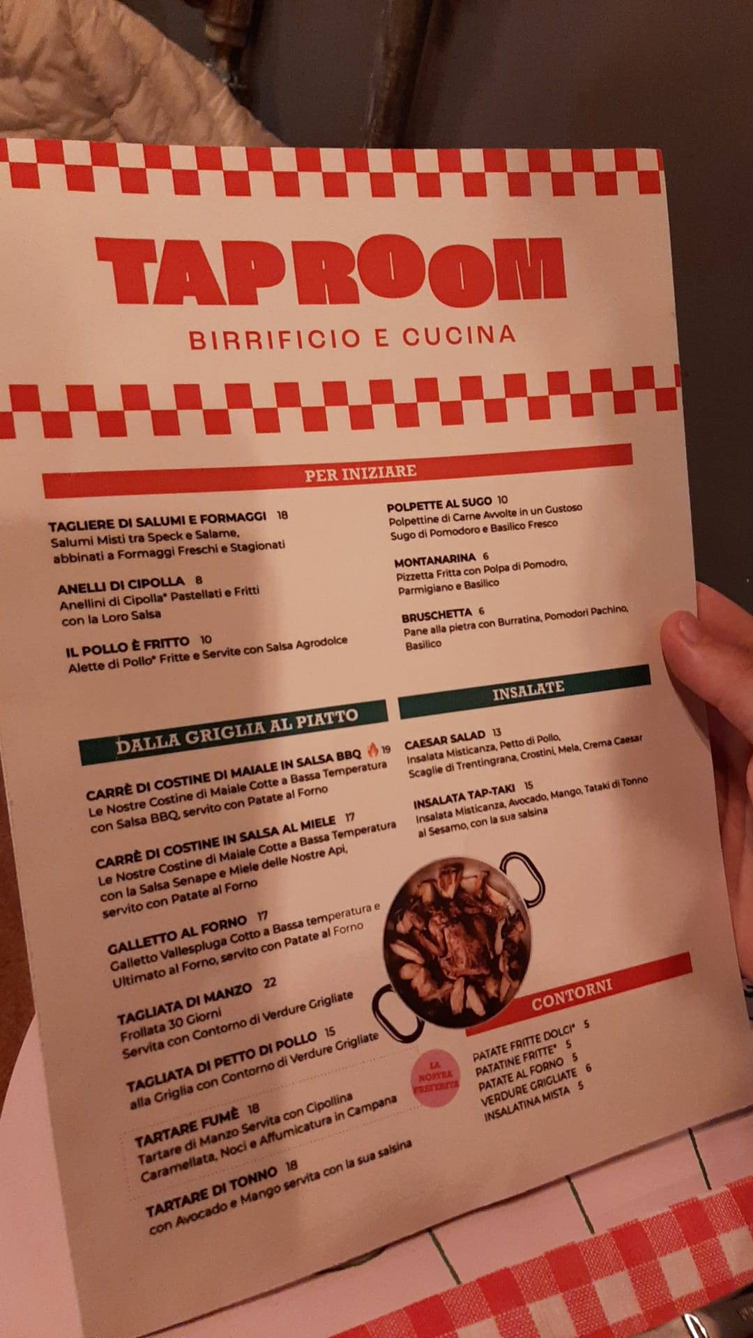 Menu di Taproom Riva del Garda 