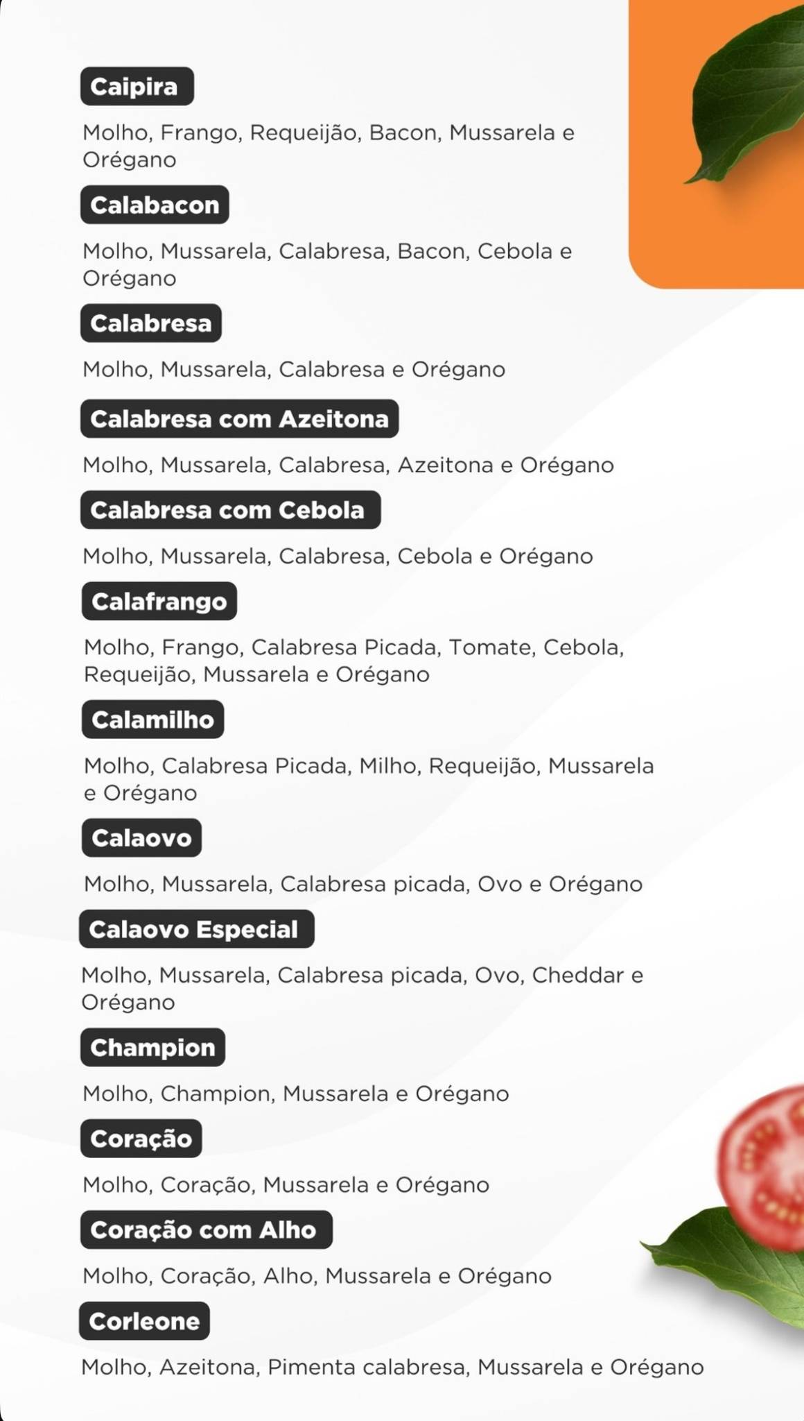 Paiol Pizzas e Petiscos cardápio