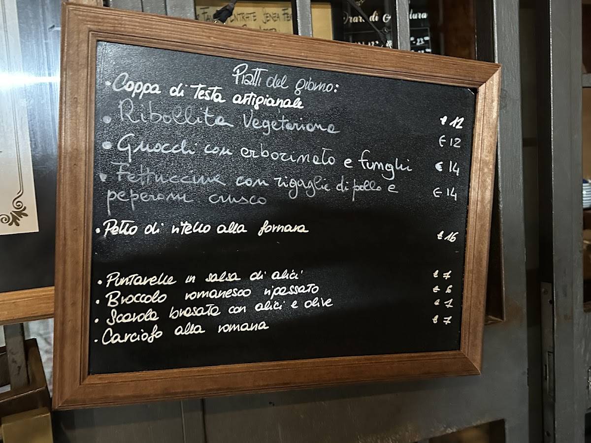 Menu di Taverna Romana 