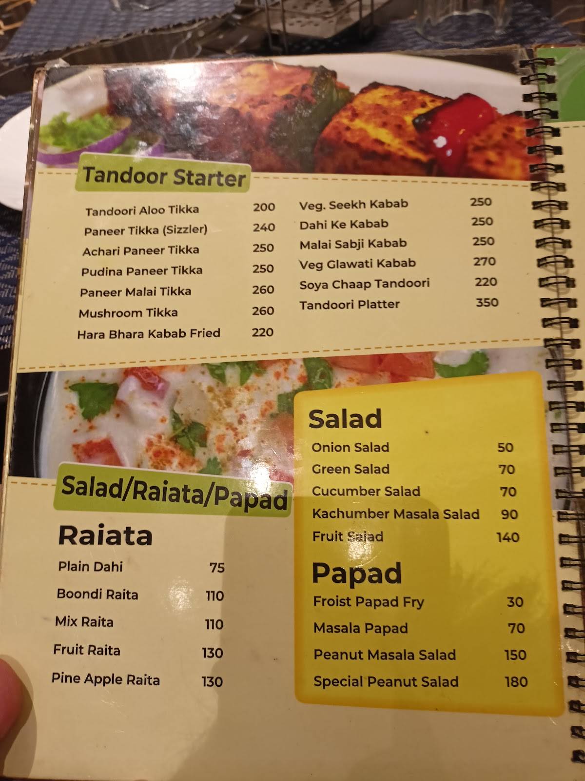 Teetu sweets and restaurant menu