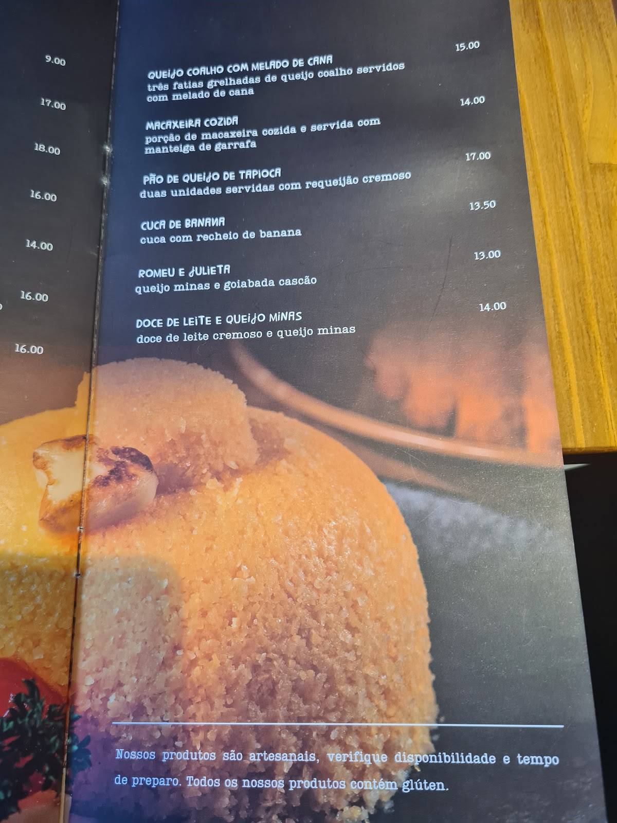 Tenro Café Américas cardápio