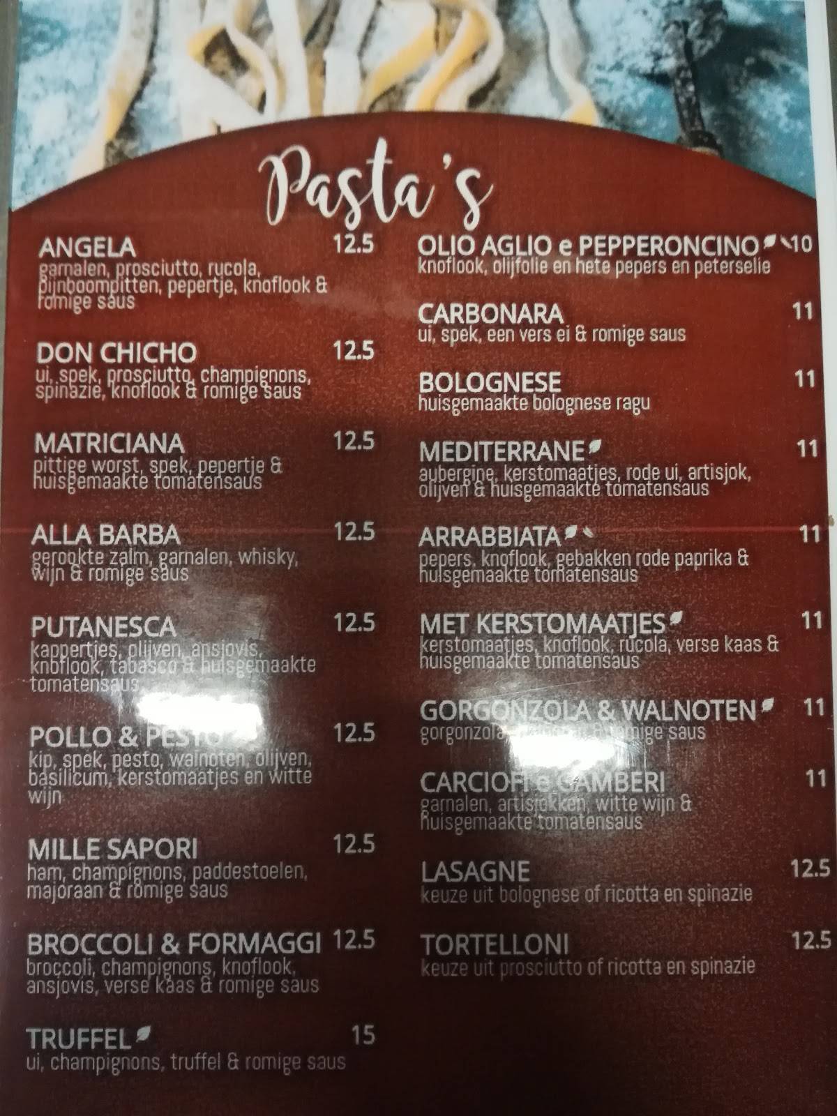 Menu de Terra ROSSA