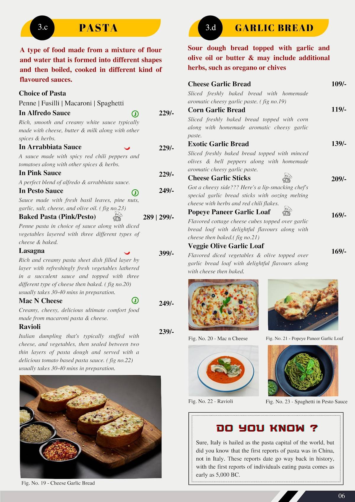 The 90s Café - Chapter 2 menu