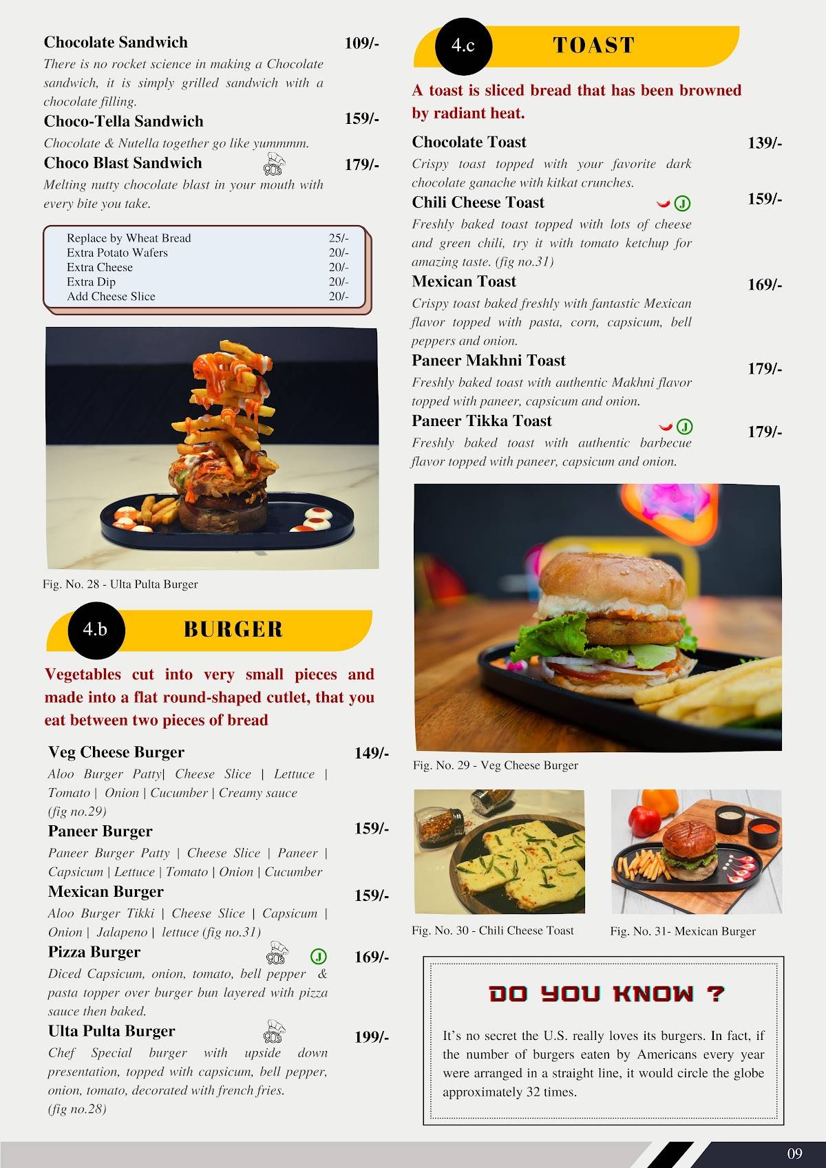 The 90s Café - Chapter 2 menu