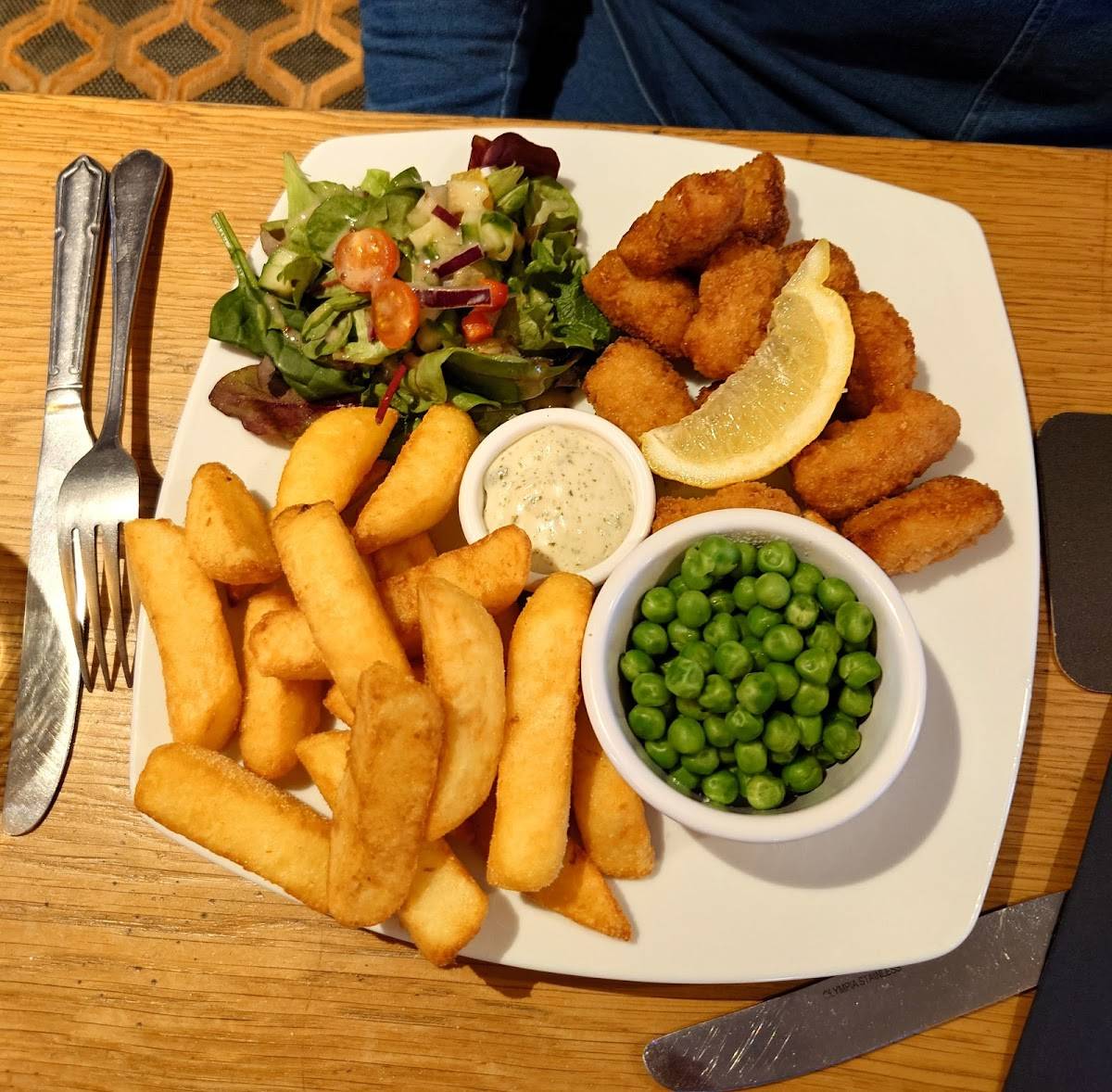 Menu at The Anchor Inn restaurant, Sutton Bridge