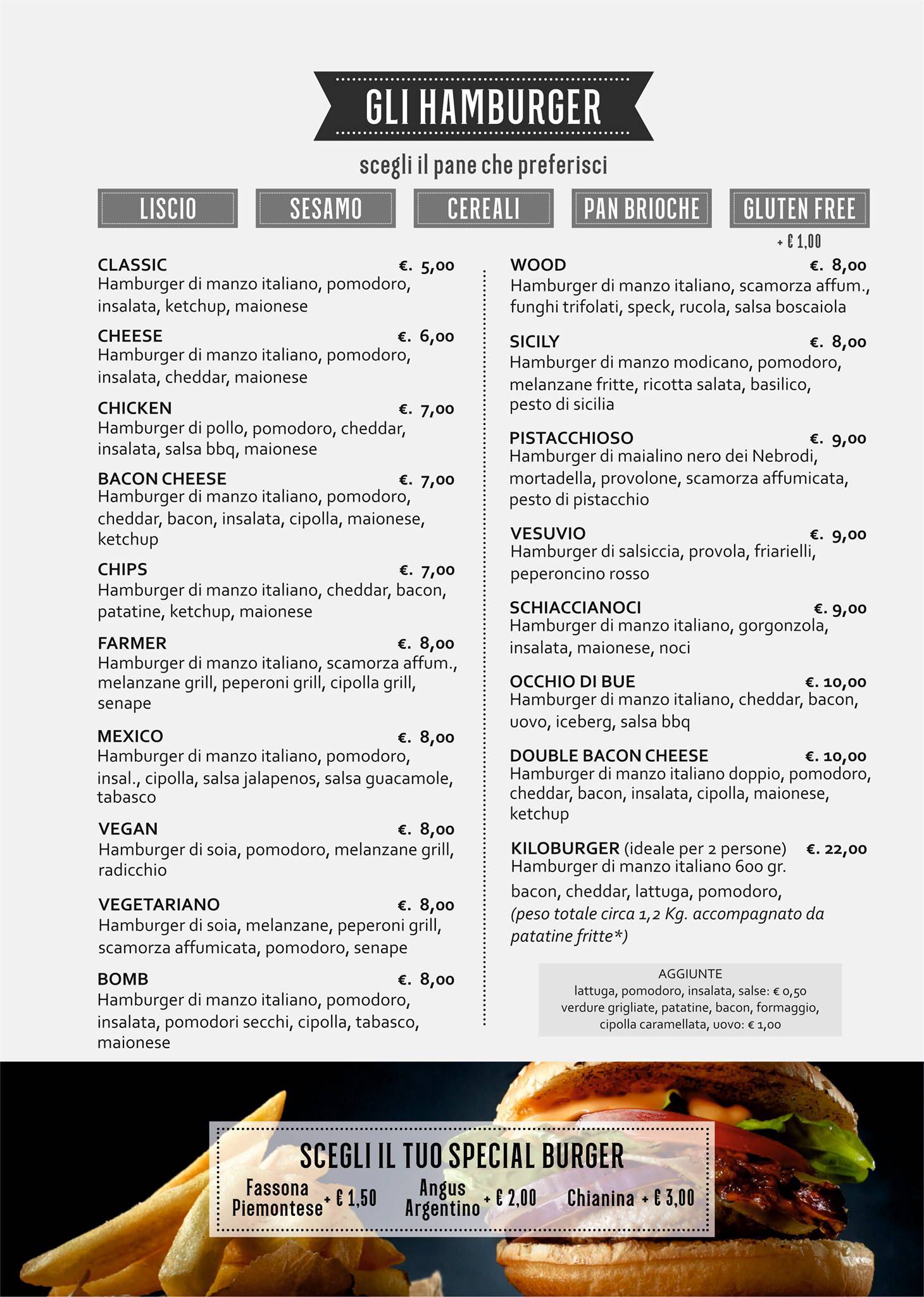 Menu di The Burg al Duomo 