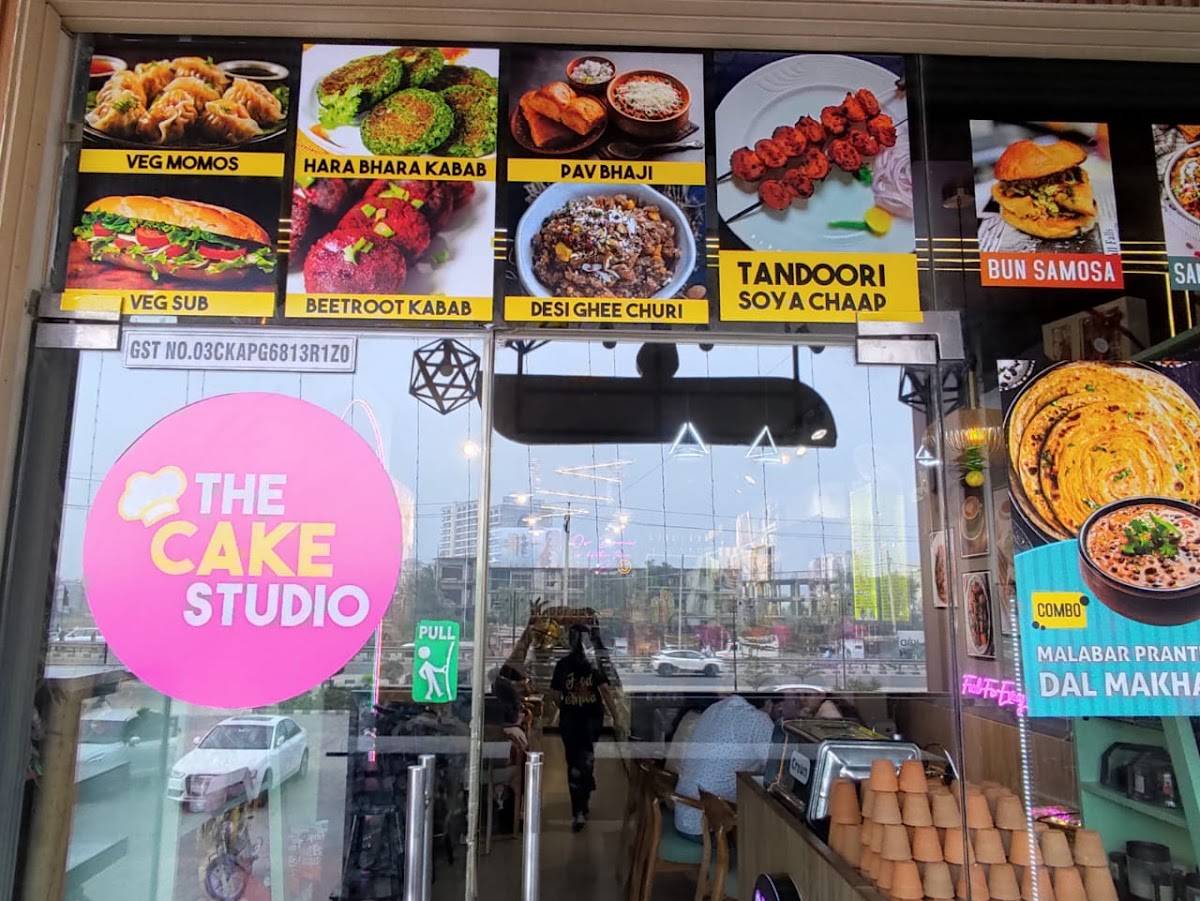 The Cake Studio menu