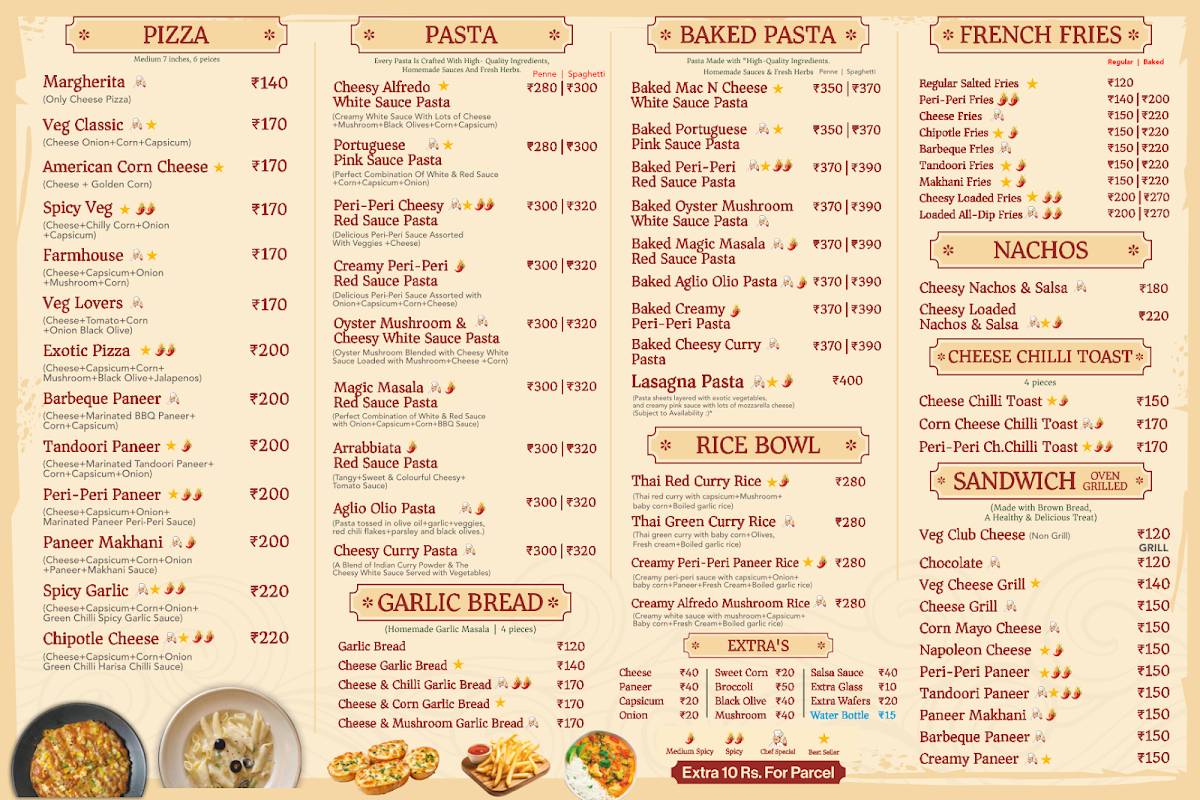 The Coffee Coastal menu