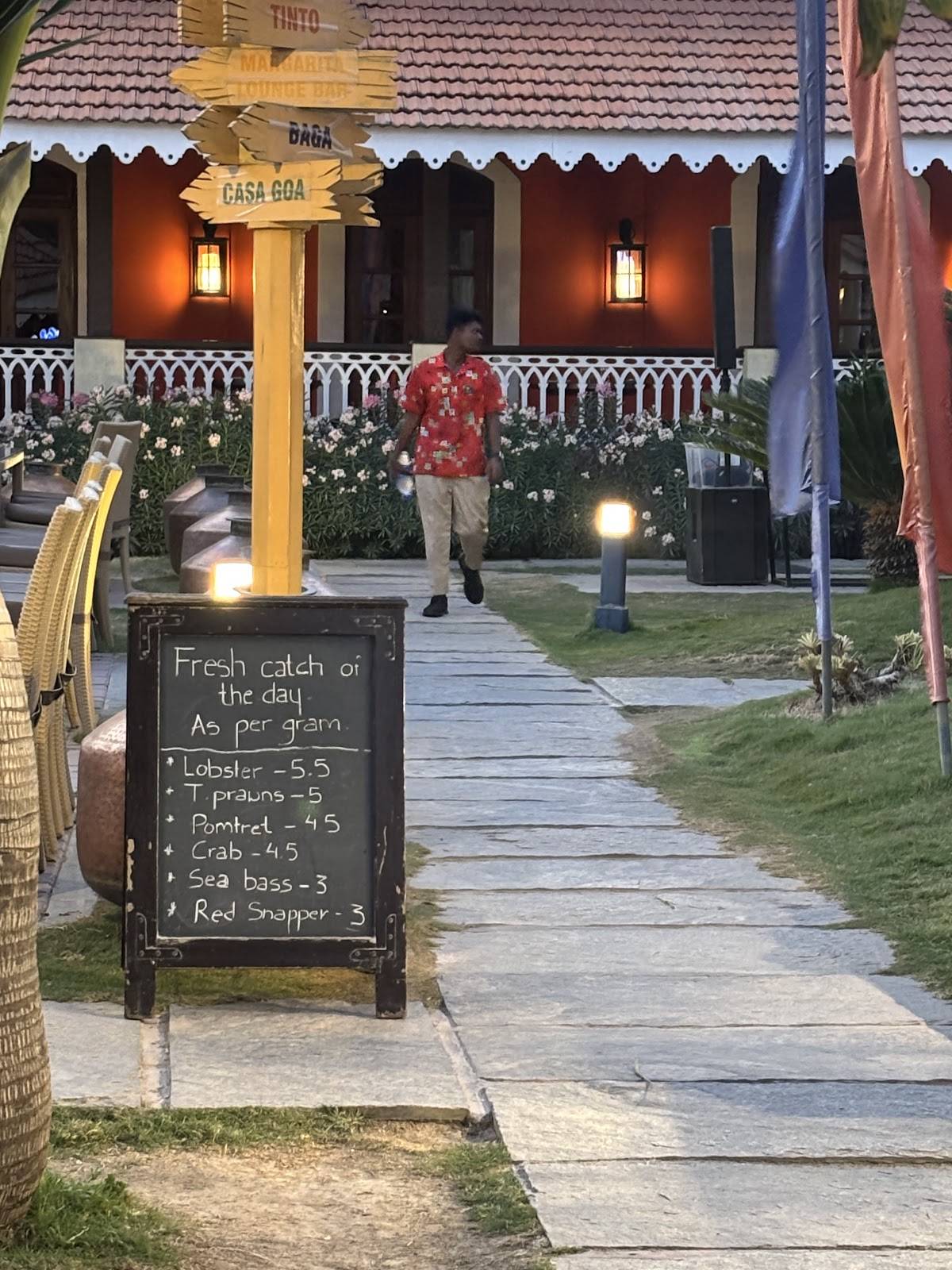The Fisherman's Wharf, Hyderabad menu