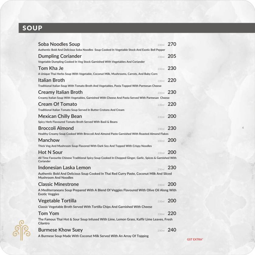 The Fountain - Banquet Hall, Party Lawn & Pool Side Restaurant Ahmedabad menu