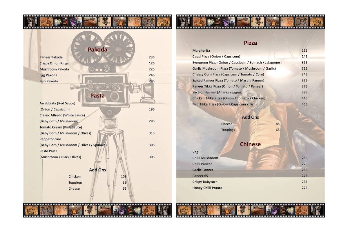 The Garage Kitchen menu