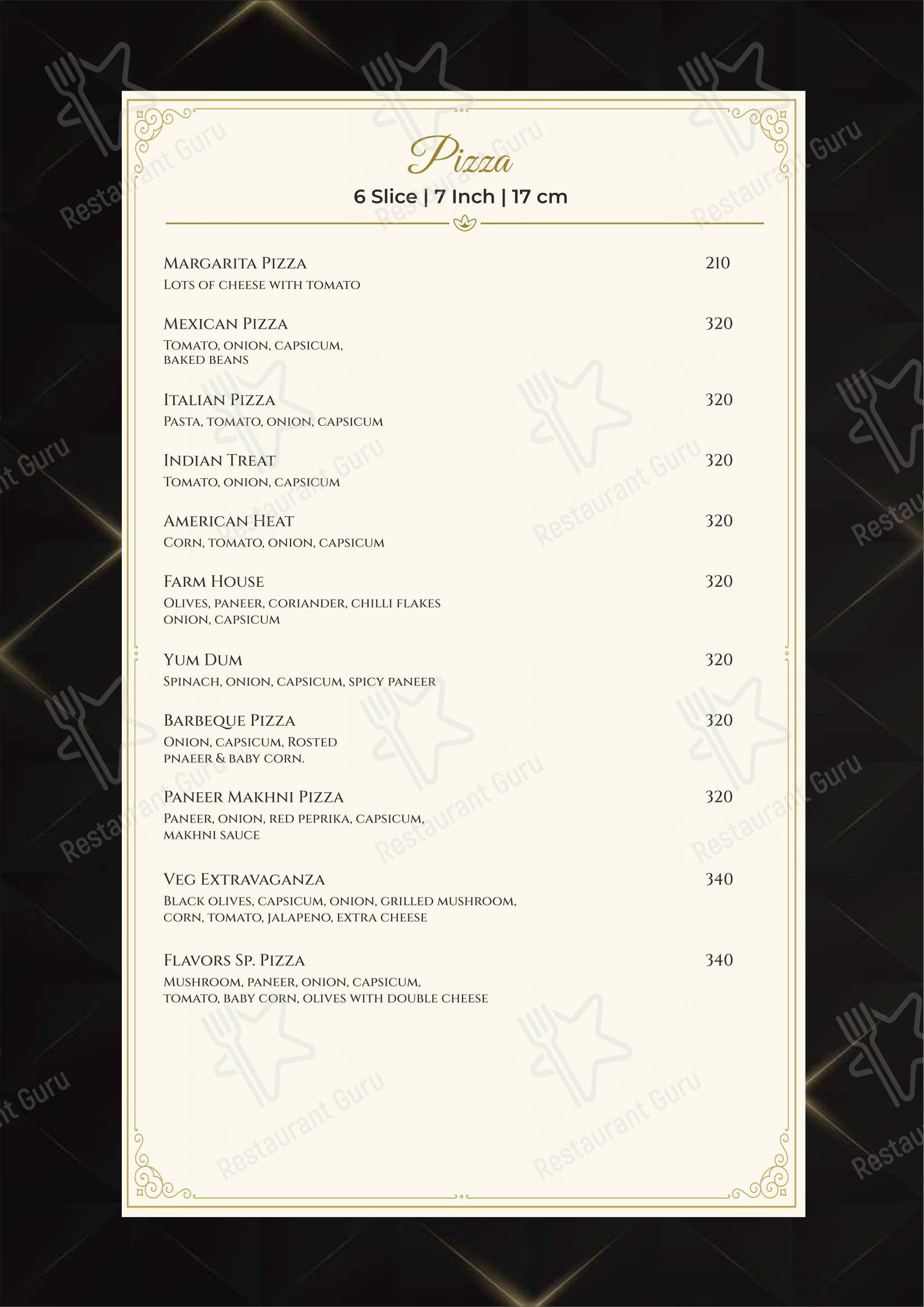 The Grand Flavors - Menu