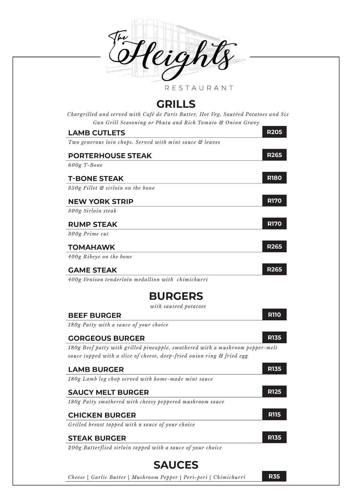Menu At The Heights Restaurant Bistro Kimberley menu-at-the-heights-restaurant-bistro-kimberley