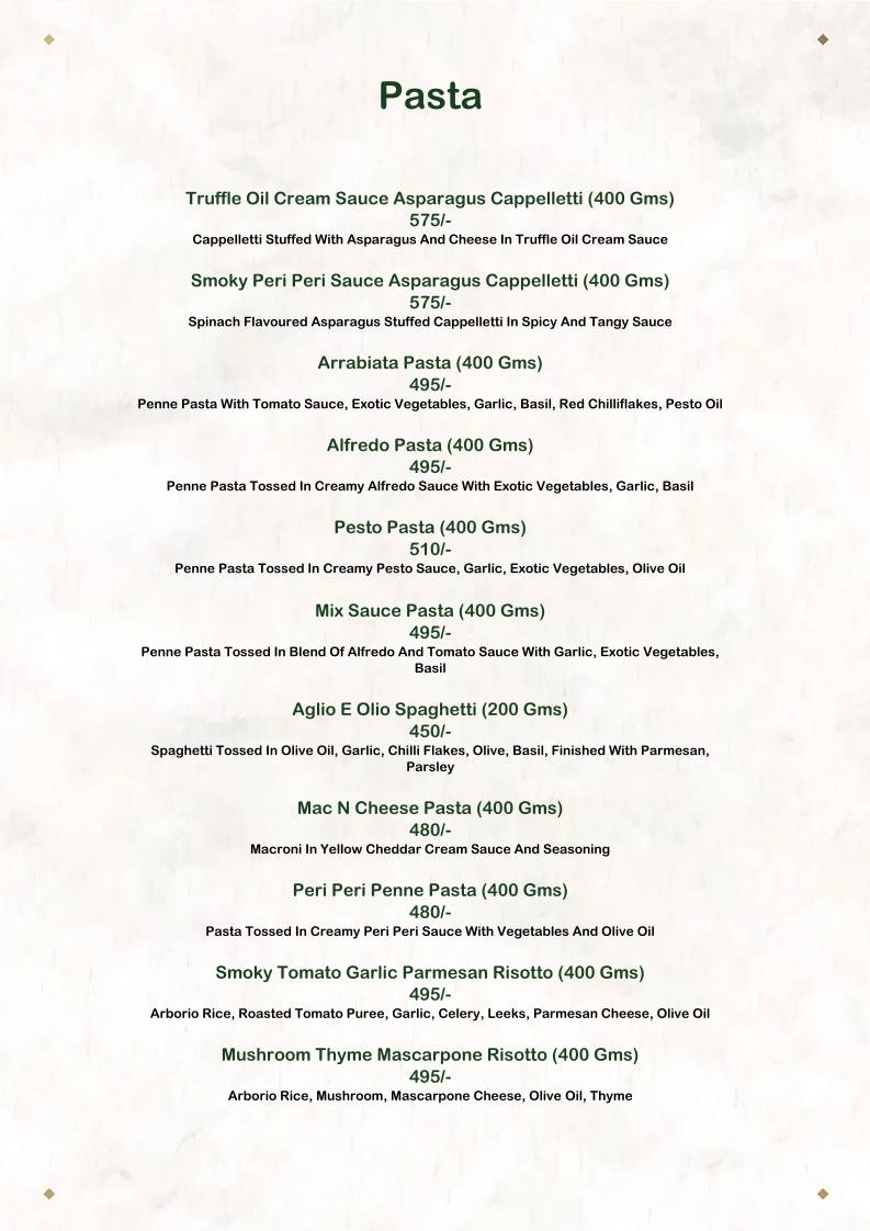 The House of Makeba - Veg Restaurant in Bhat, Ahmedabad menu