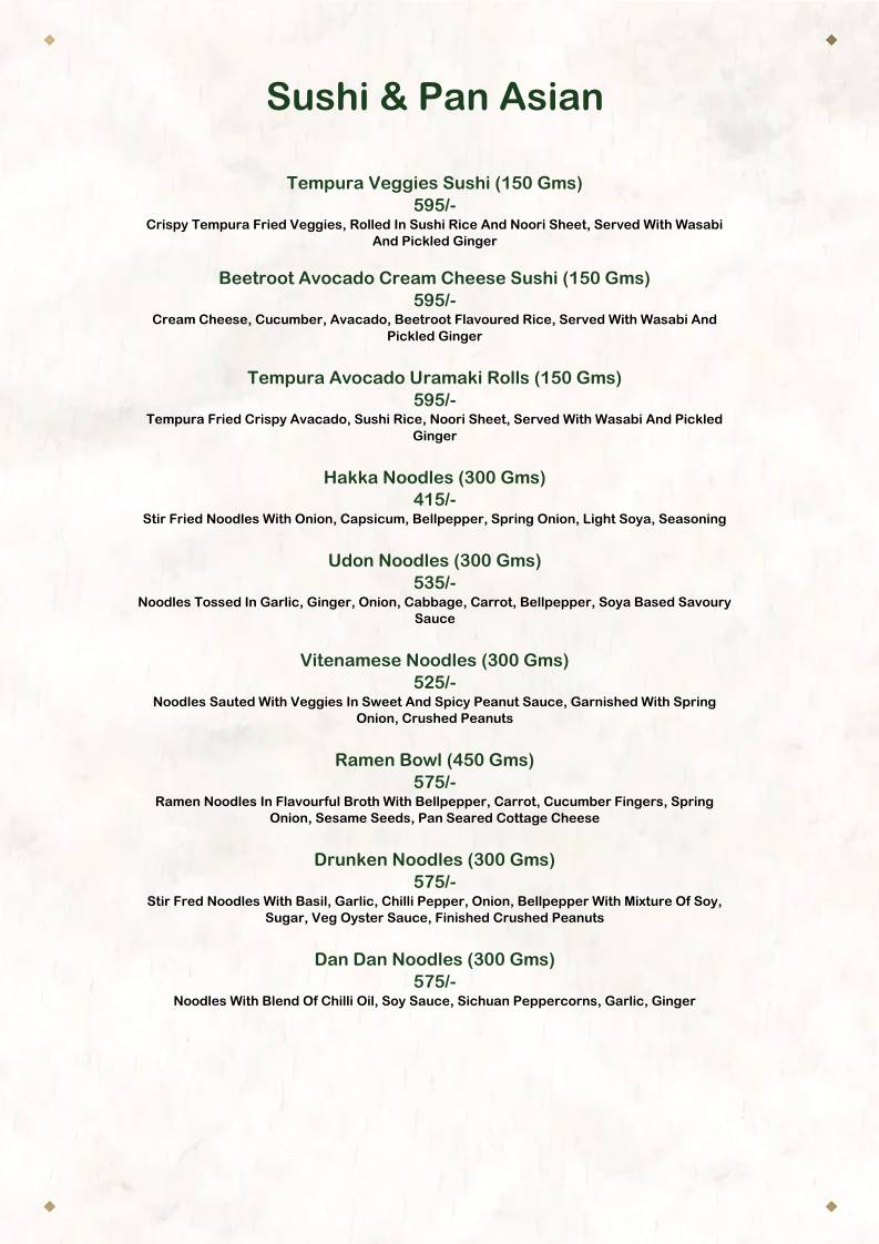 The House of Makeba - Veg Restaurant in Bhat, Ahmedabad menu