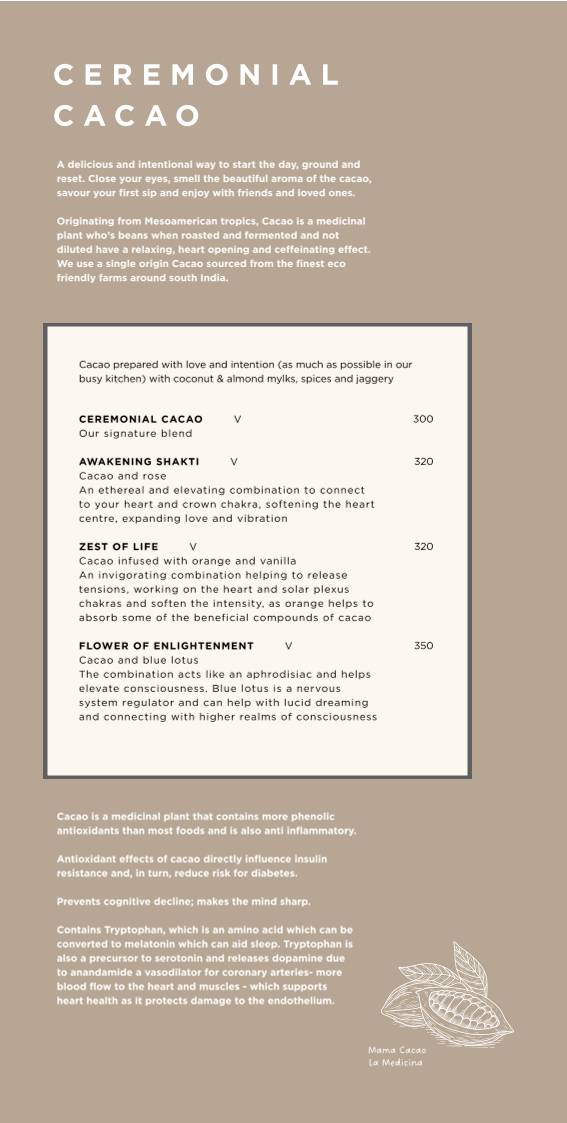 The Mill Cafe menu