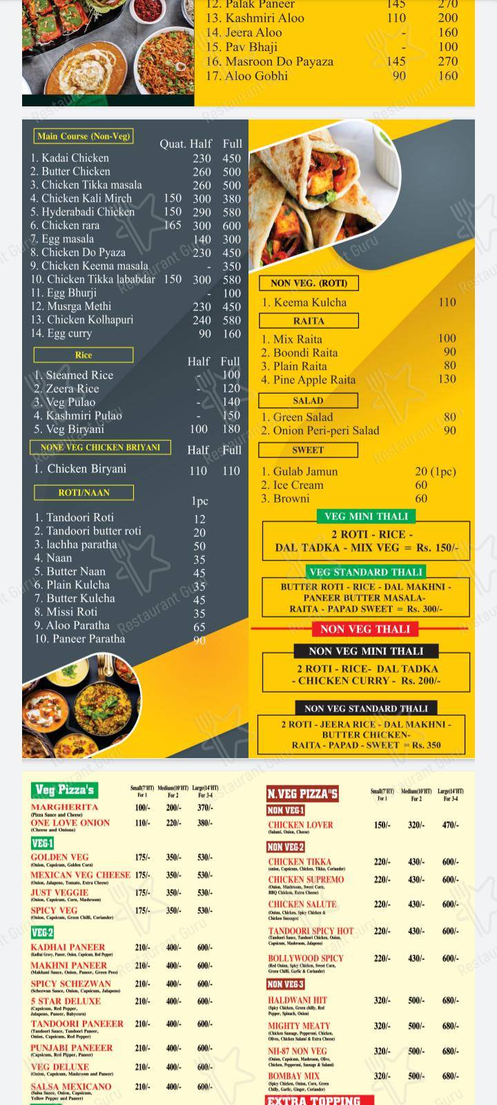 Menu at The Pizza Bite Dhampur, Dhampur