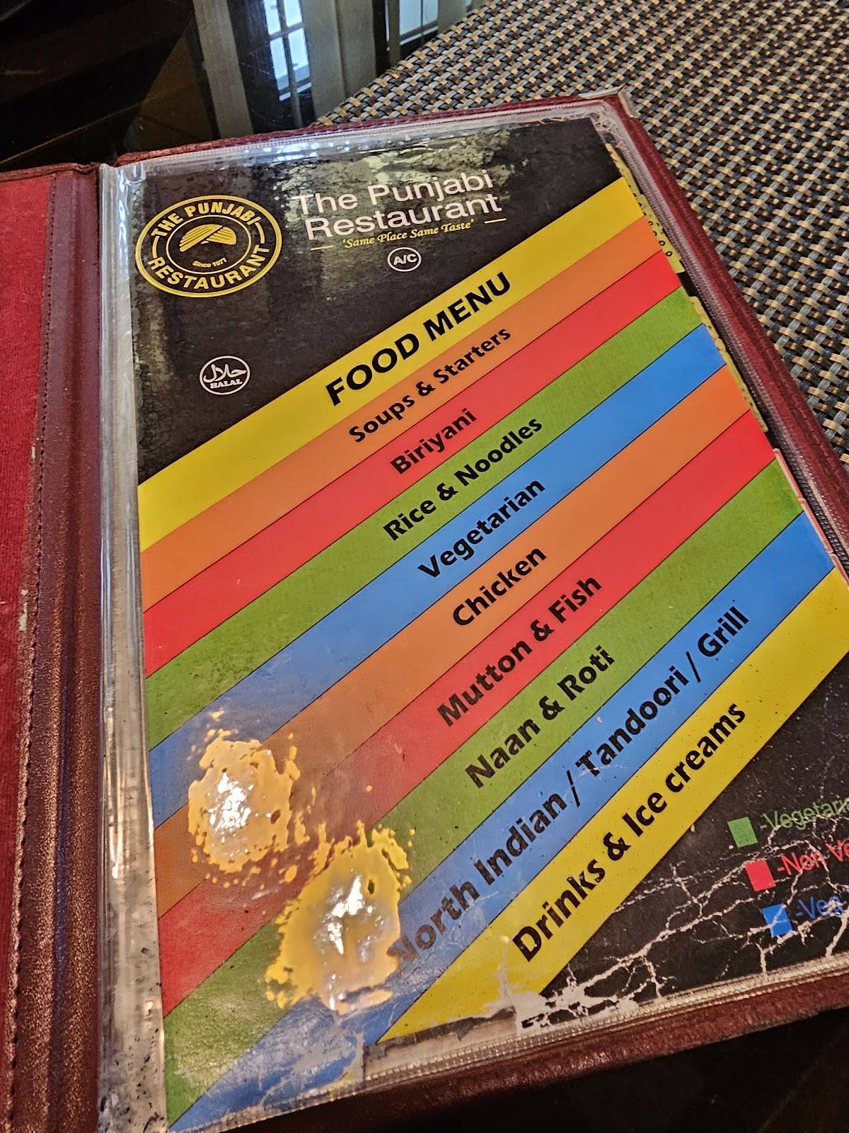 The Punjabi Restaurant menu