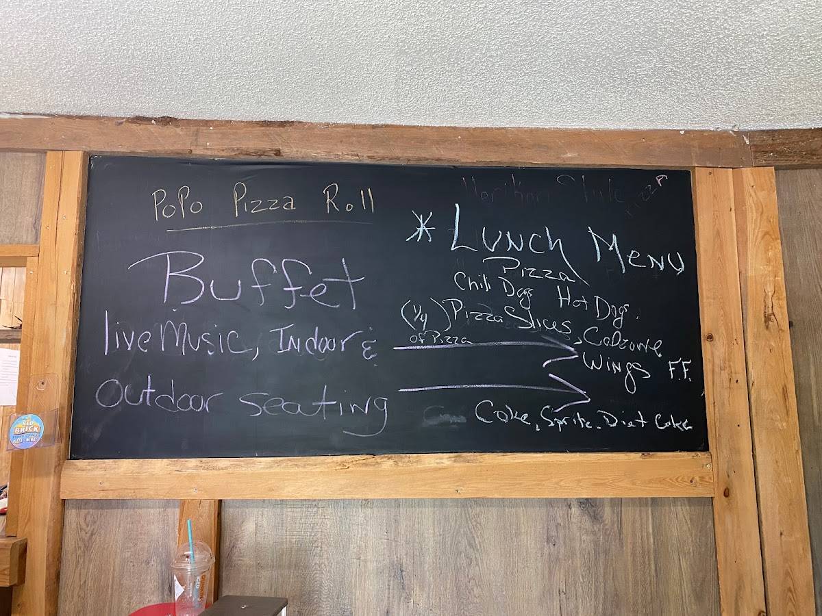 Menu at The Red Brick Pizza and Wings pizzeria, Cottageville