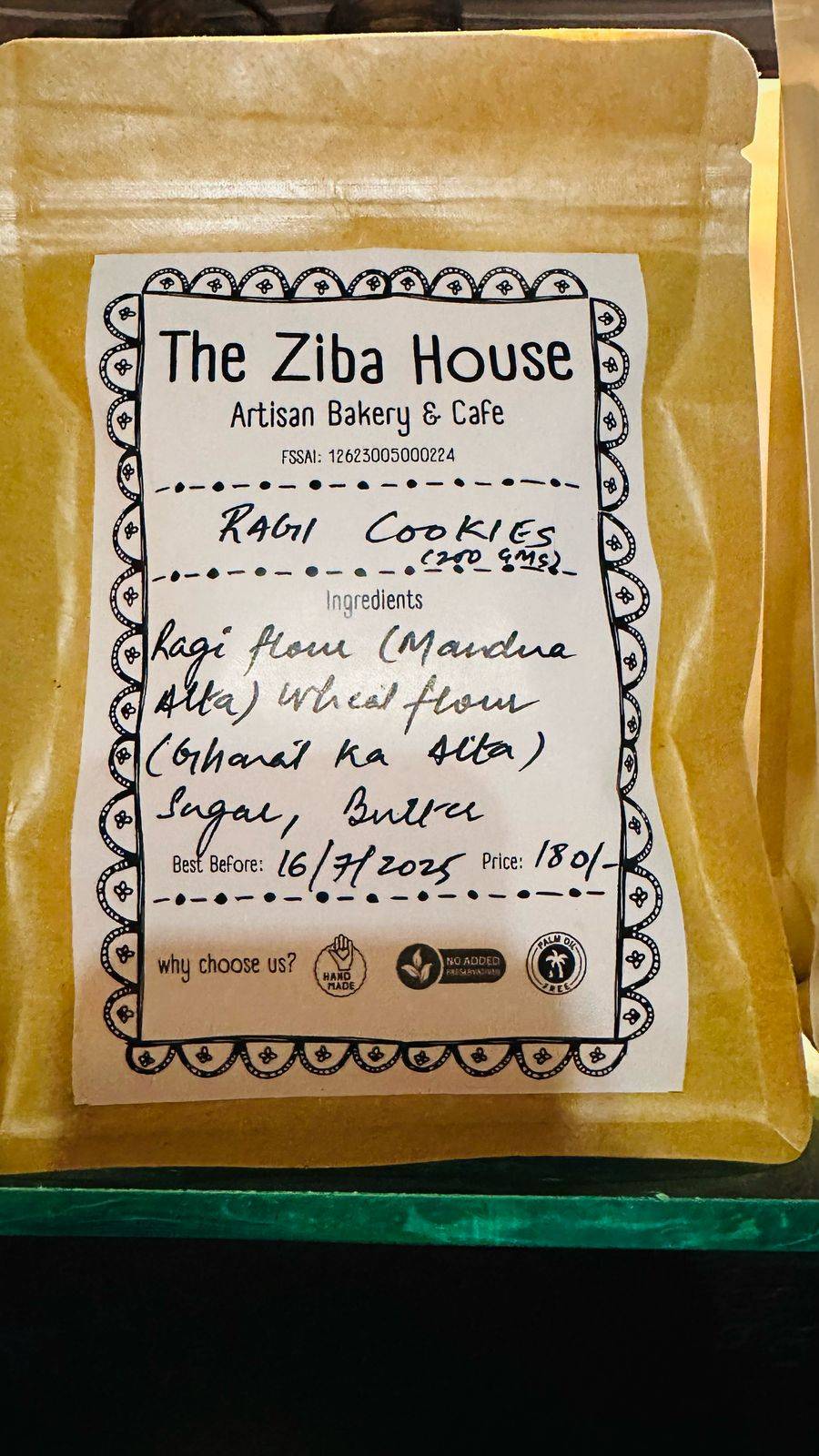The Ziba House - Artisan Bakery & Cafe menu